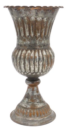 Set of 5 English Renaissance Style Copper and Silver Chalices