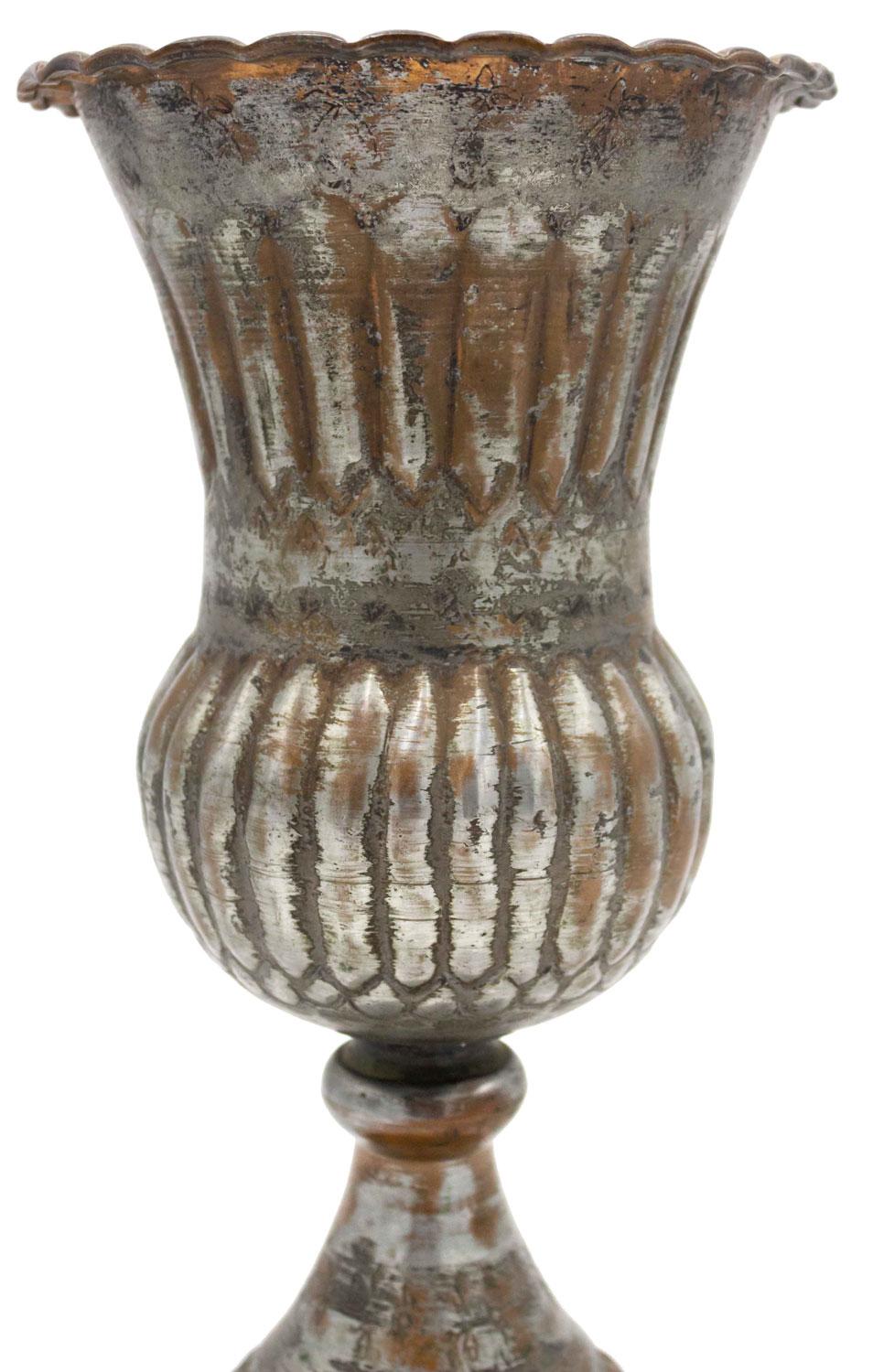 Juego de 5 cálices ingleses de cobre y plata de estilo renacentista en Bueno estado para la venta en Queens, NY