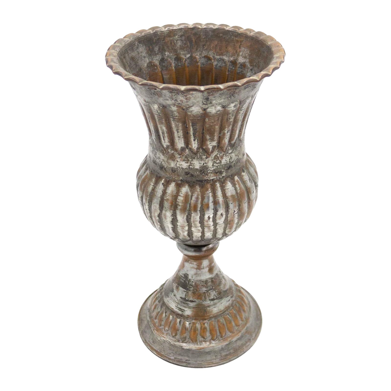 Juego de 5 cálices ingleses de cobre y plata de estilo renacentista en venta