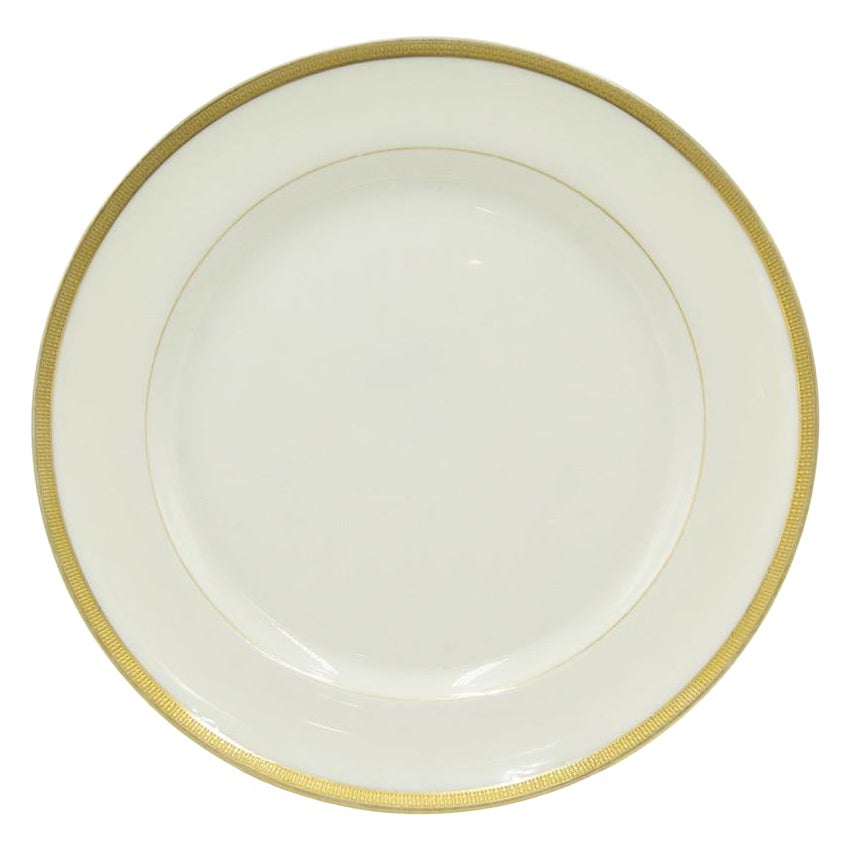 Set of 5 English Victorian Lenox Porcelain Plates