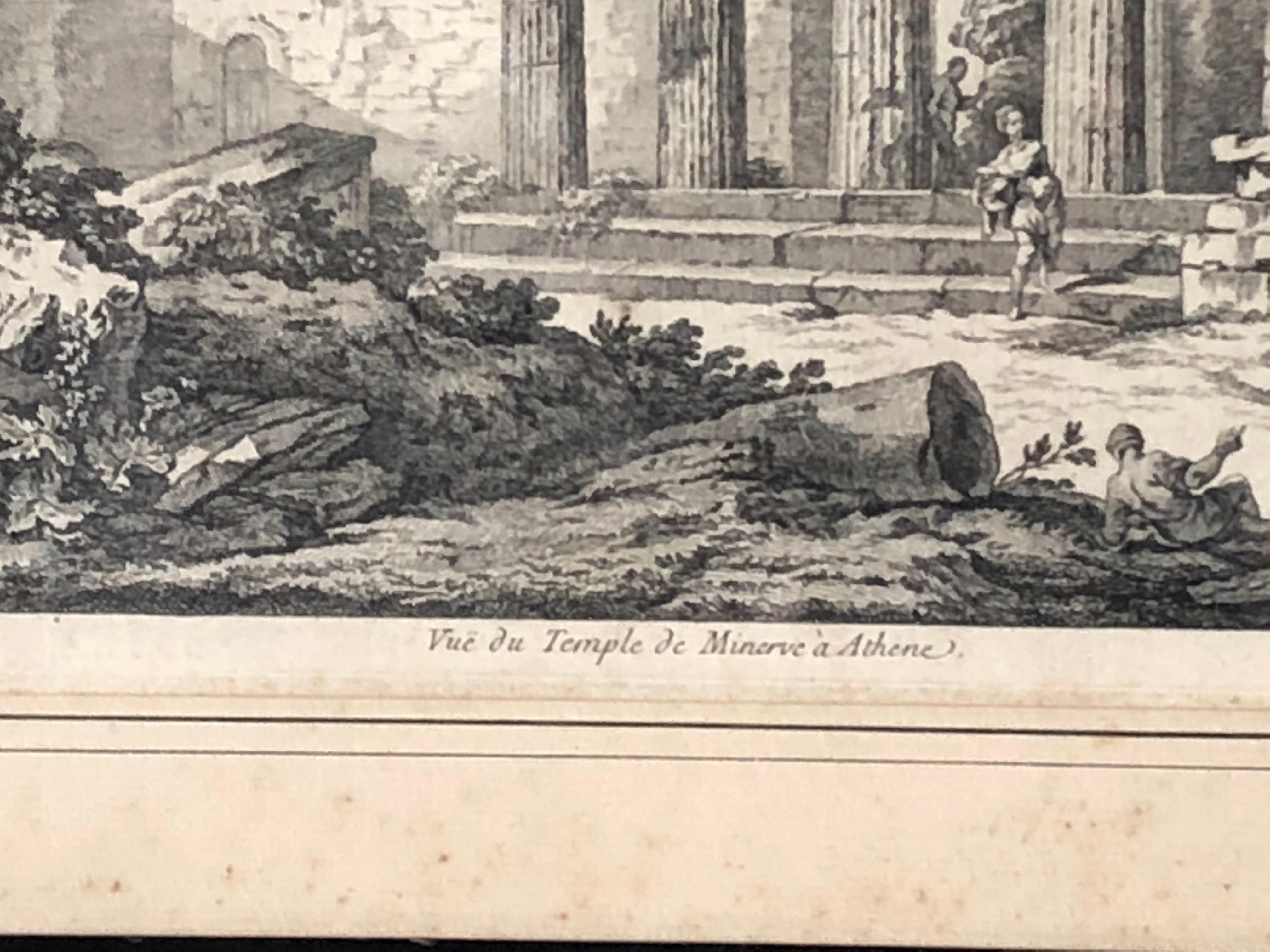 Set of 5 Engravings, ‘Les Ruines De Grece’ 1758, by Julien Le Roy 2