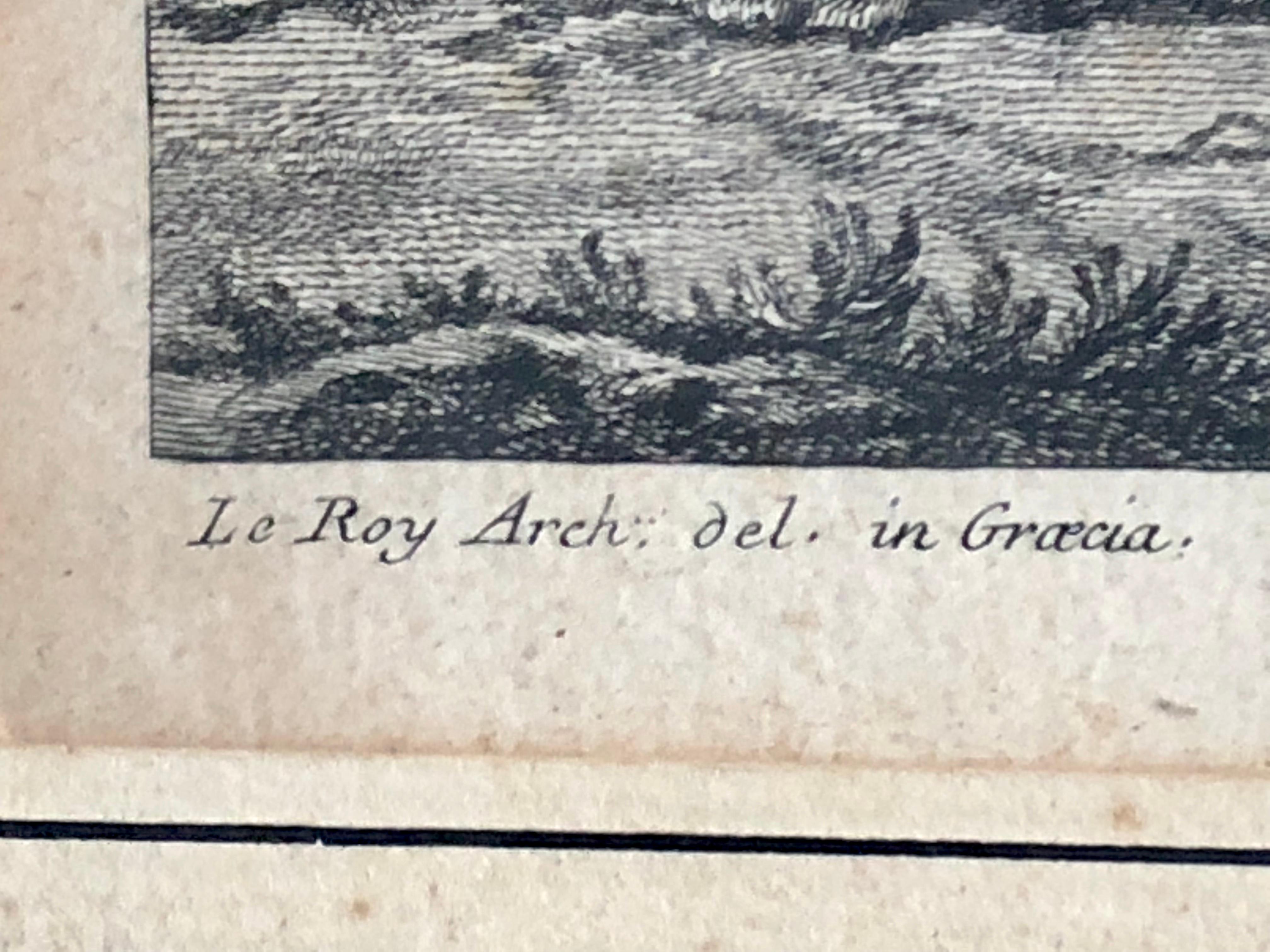 Set of 5 Engravings, ‘Les Ruines De Grece’ 1758, by Julien Le Roy 9