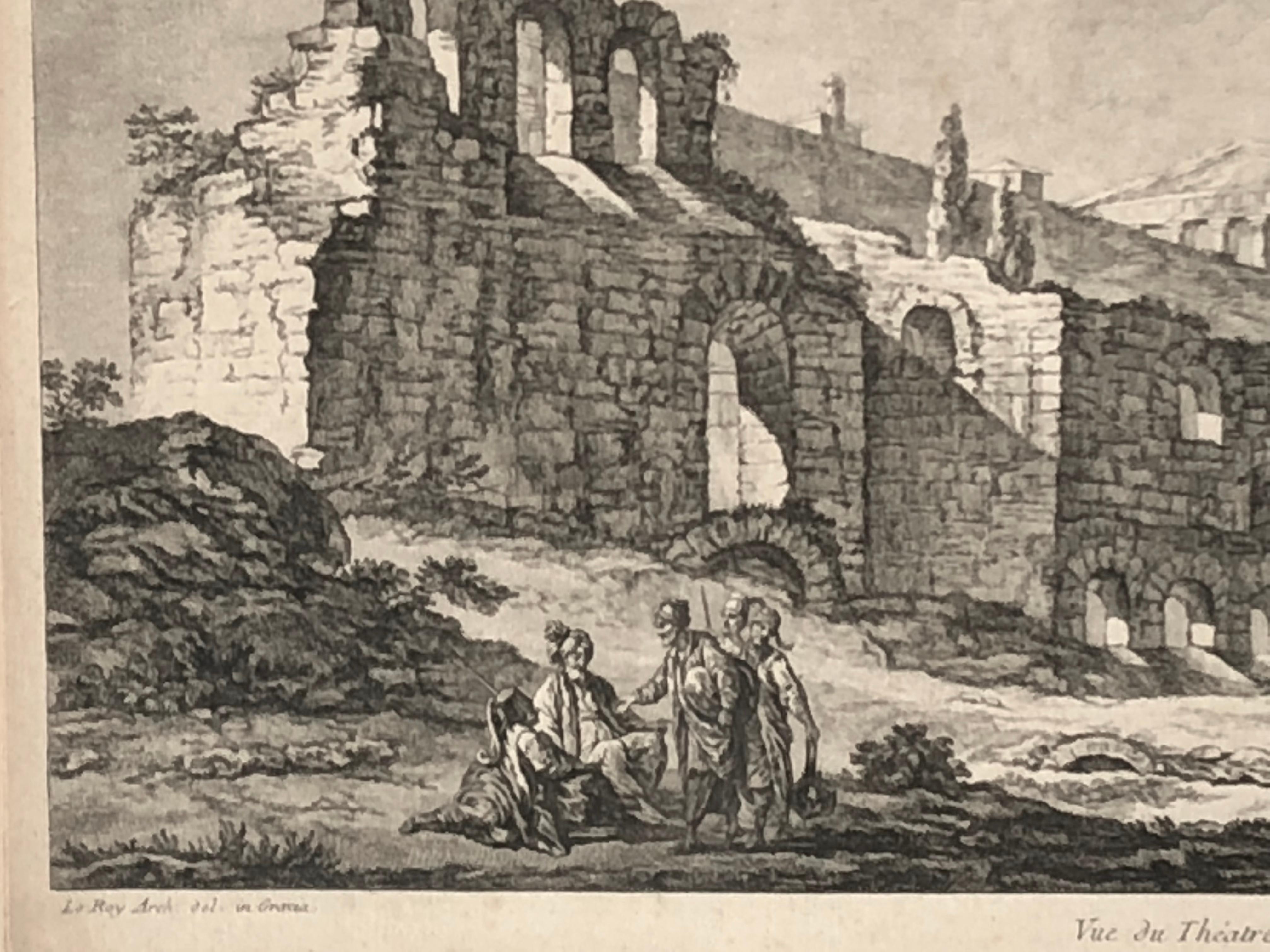 Set of 5 Engravings, ‘Les Ruines De Grece’ 1758, by Julien Le Roy 10