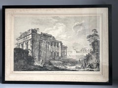 Ensemble de 5 gravures, 'Les Ruines De Grece' 1758, par Julien Le Roy