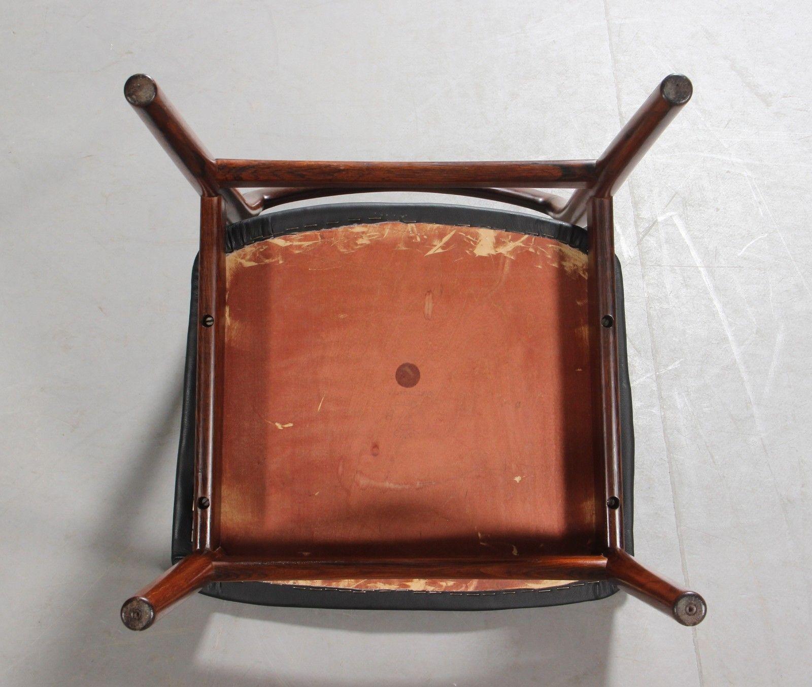 Set of 4 Erik Worts Rosewood Dining Chairs For Sale 2