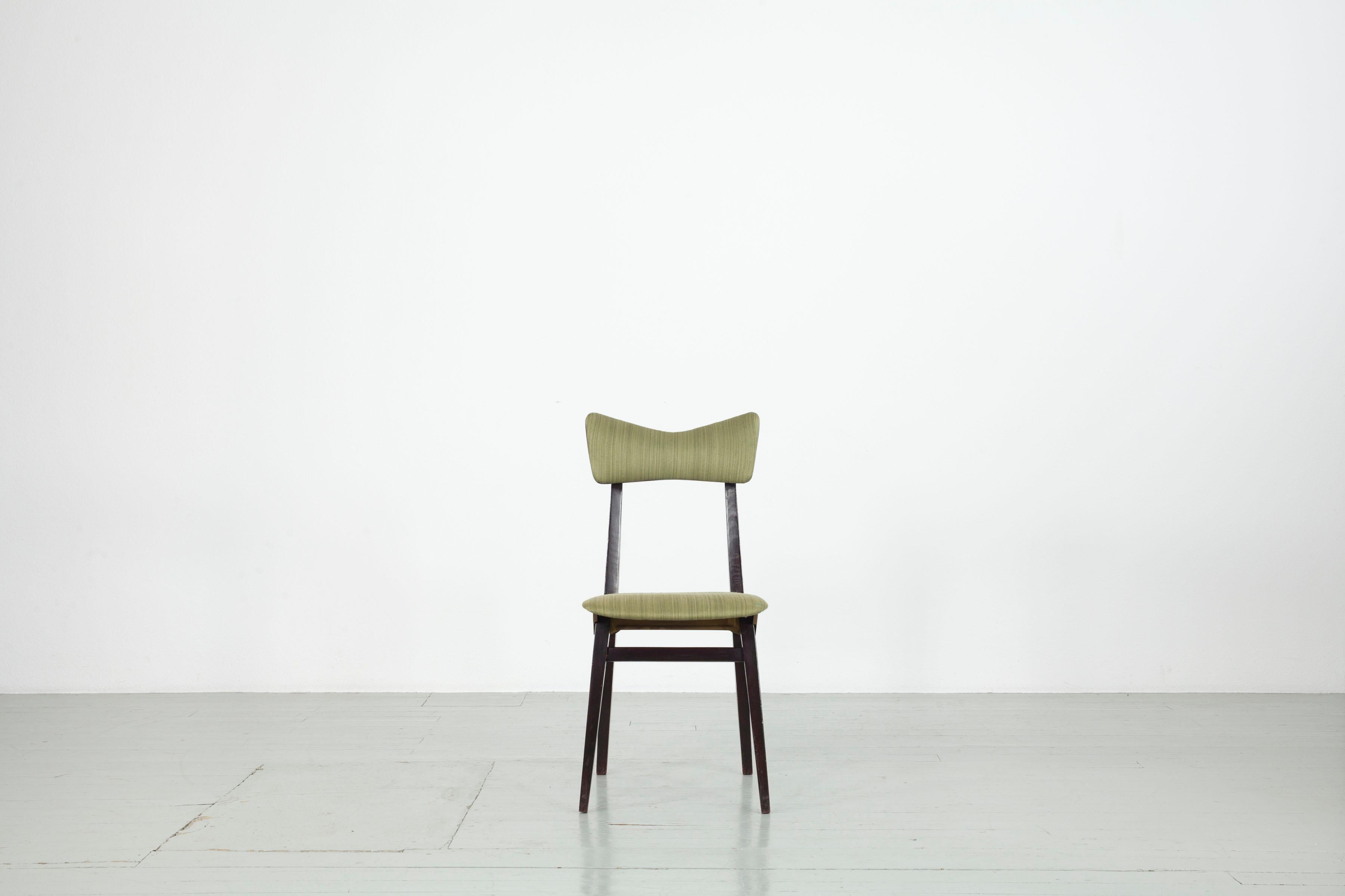 Mid-Century Modern Ensemble de 5 chaises Francor Ospitaletto, Italie, années 50 en vente