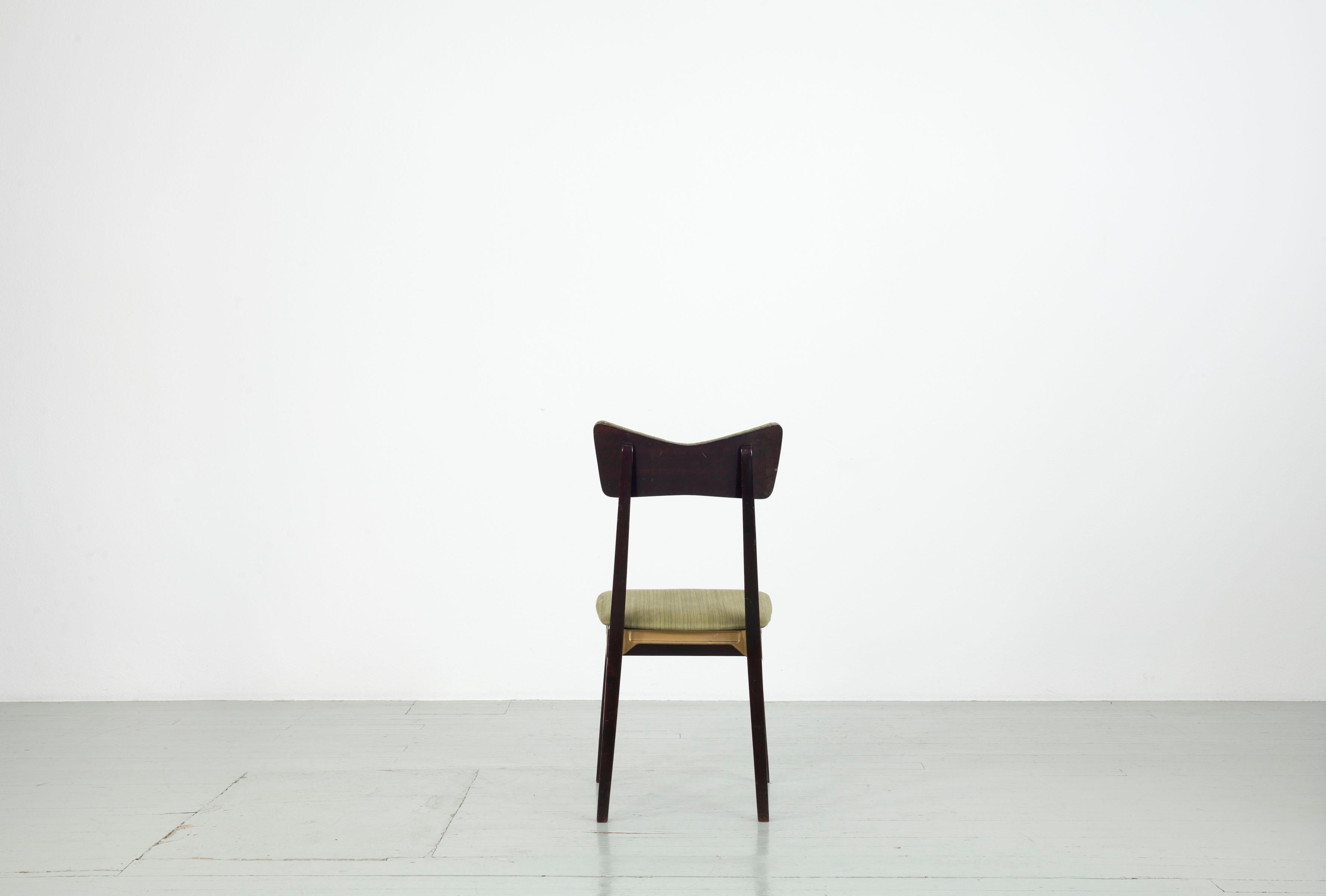 Milieu du XXe siècle Ensemble de 5 chaises Francor Ospitaletto, Italie, années 50 en vente