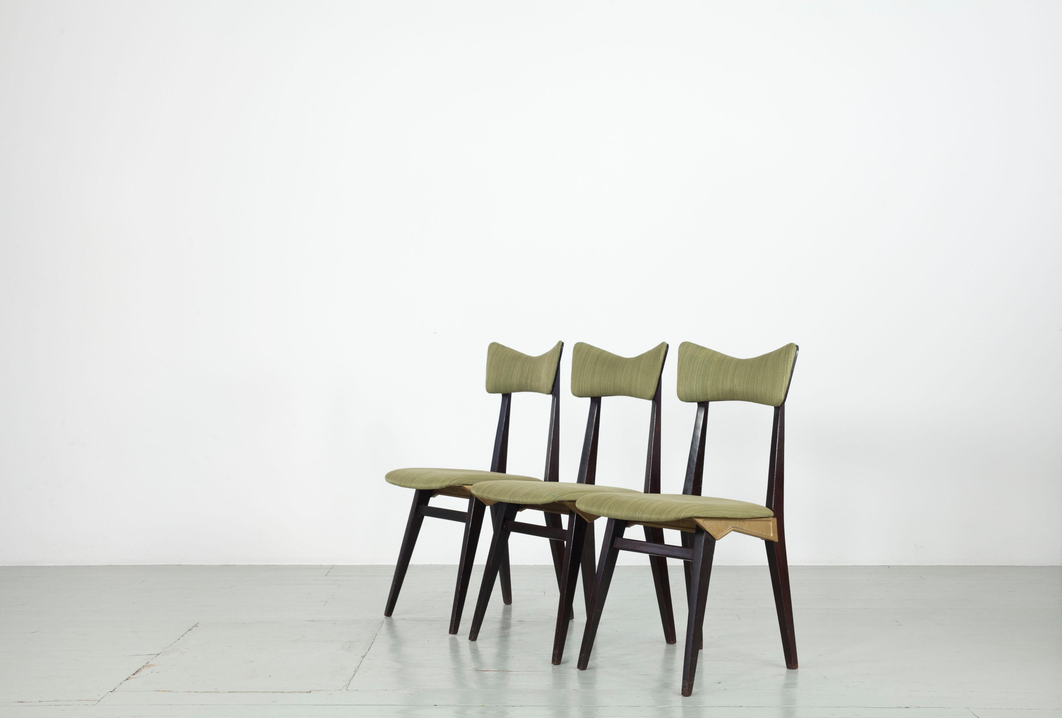 Ensemble de 5 chaises Francor Ospitaletto, Italie, années 50 en vente 1