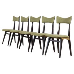 Set of 5 Francor Ospitaletto Chairs, Italy 50's