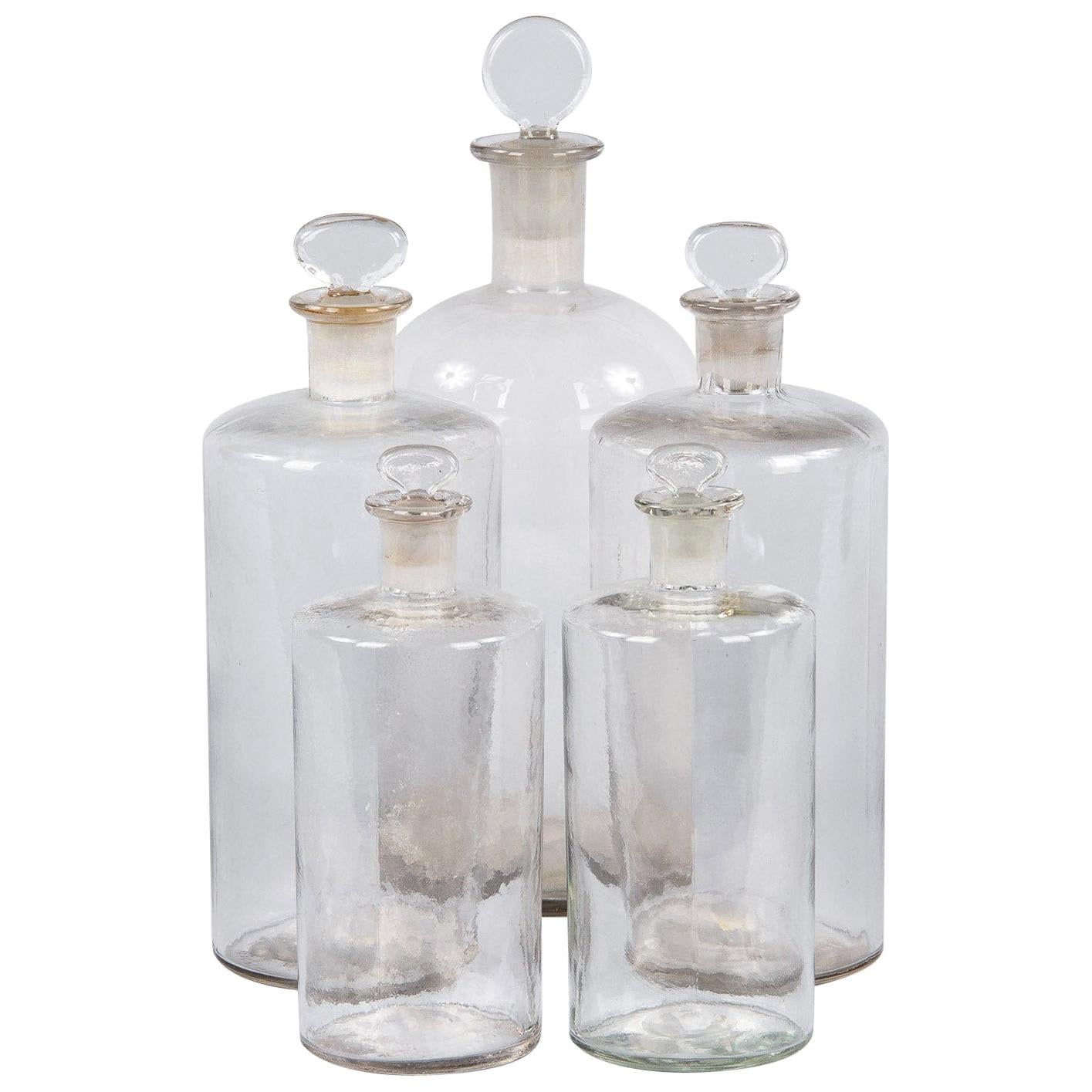 Large Hand Blown Antique Glass Jars For Sale at 1stDibs