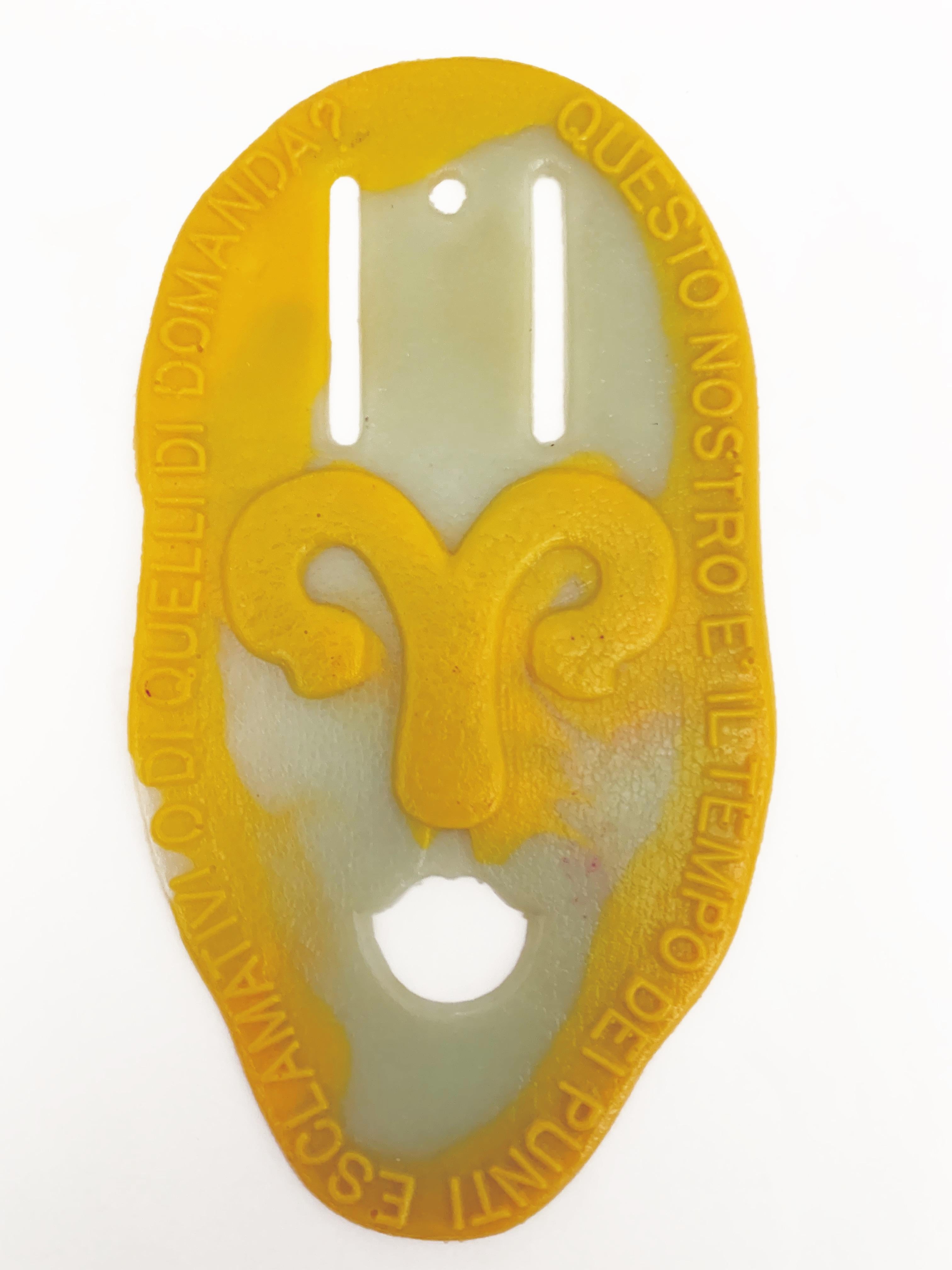 Hand-Crafted Gaetano Pesce Set of 4 Resin Invitations, Four Great Faces