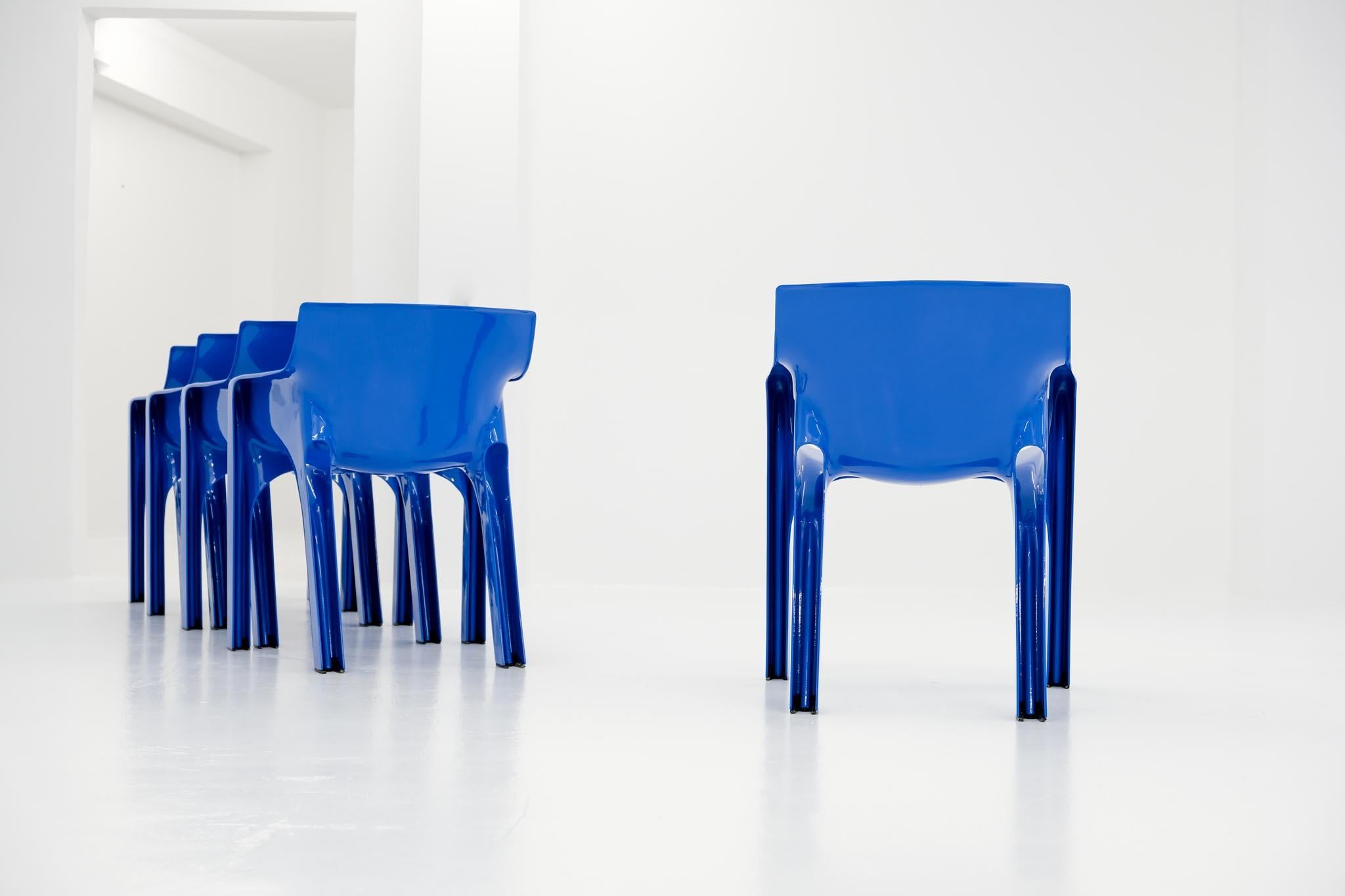 Set of 5 Gaudi Chairs by Vico Magistretti for Artemide, Italy 1970 5