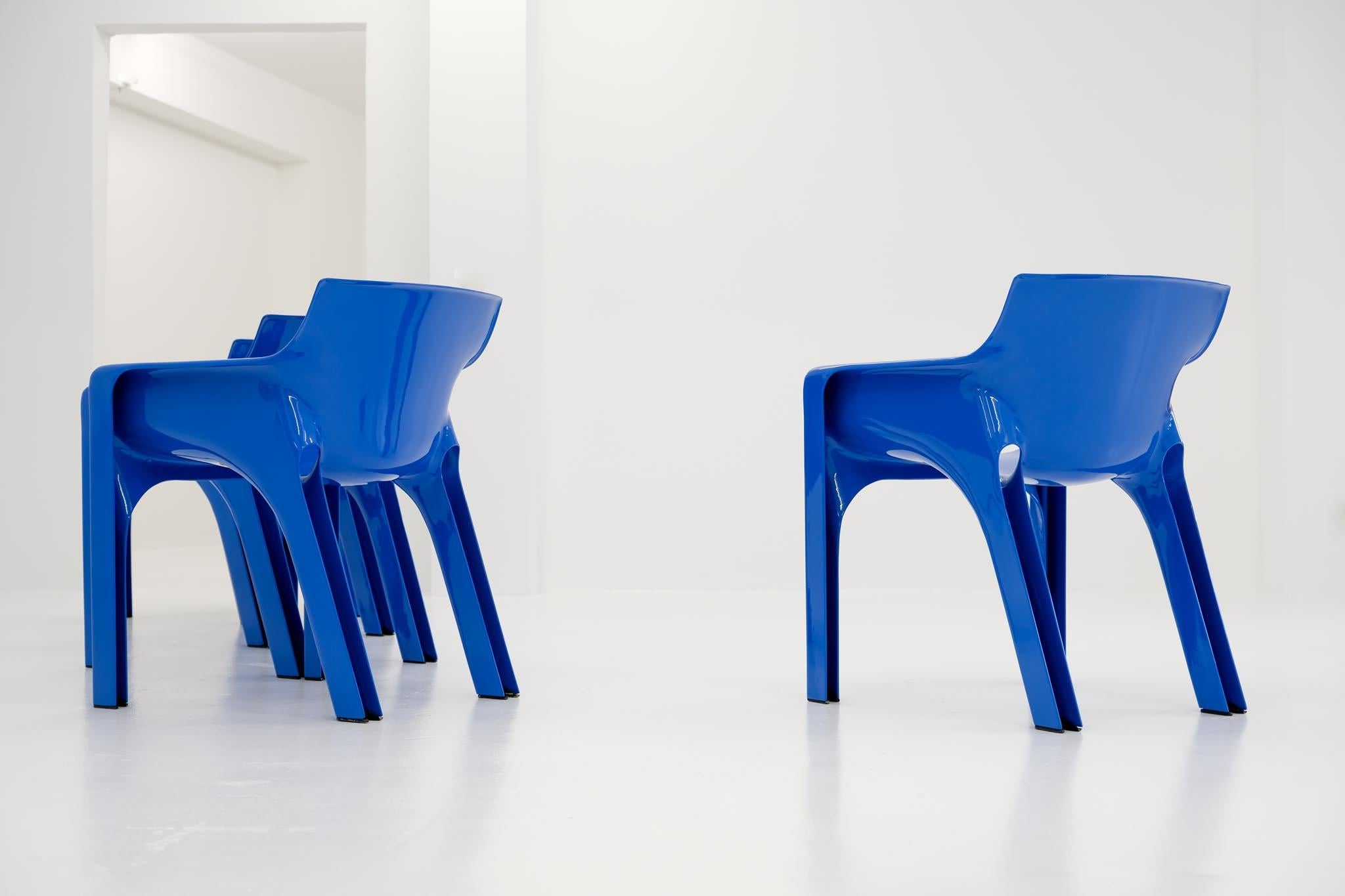 Set of 5 Gaudi Chairs by Vico Magistretti for Artemide, Italy 1970 7