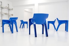 Ensemble de 5 chaises Gaudi de Vico Magistretti pour Artemide, Italie, 1970