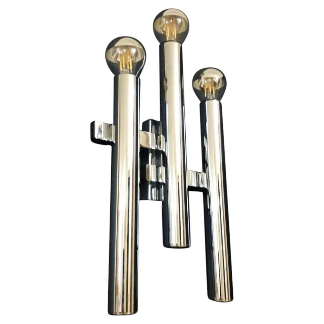 Set of 5 Geometric Sconces by Gaetano Sciolari