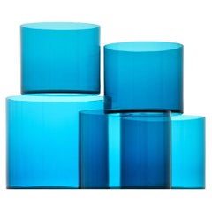 Set of 5 Glass Vases by Kaj Franck, 1950's