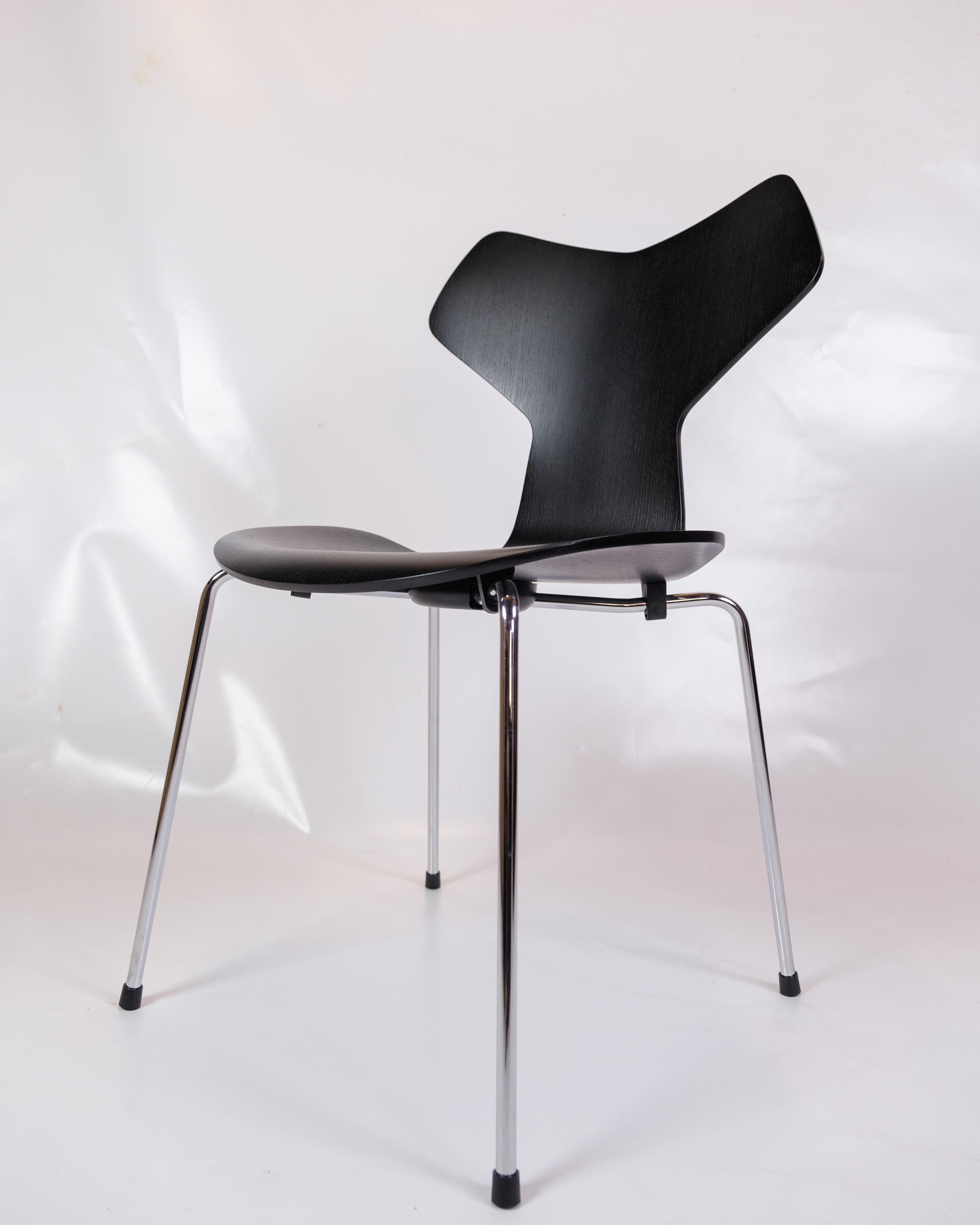 Set di 5 sedie Grand Prix Modello 3130 Di Arne Jacobsen Per Fritz Hansen In condizioni buone a Lejre, DK