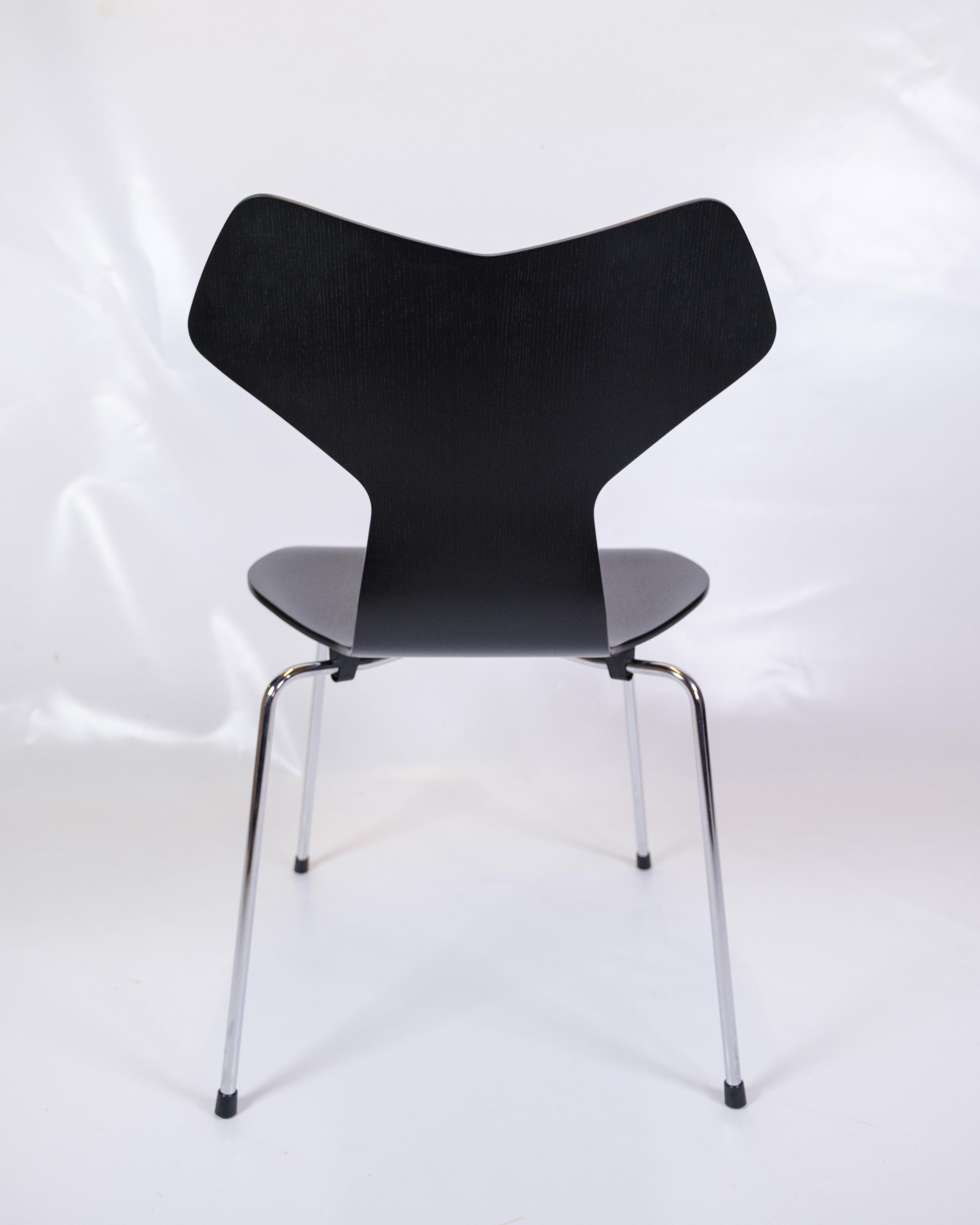 Legno Set di 5 sedie Grand Prix Modello 3130 Di Arne Jacobsen Per Fritz Hansen