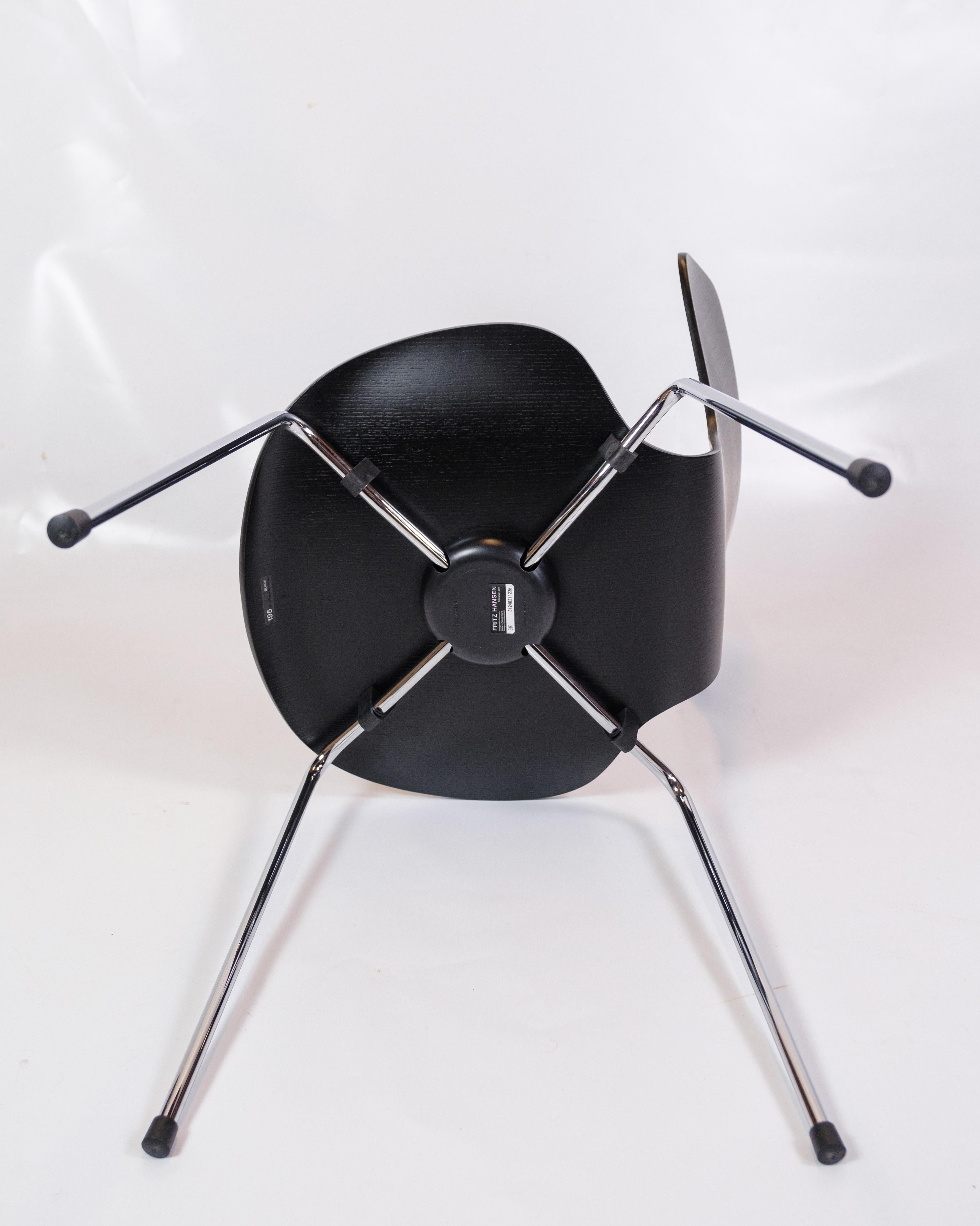 Set di 5 sedie Grand Prix Modello 3130 Di Arne Jacobsen Per Fritz Hansen 1