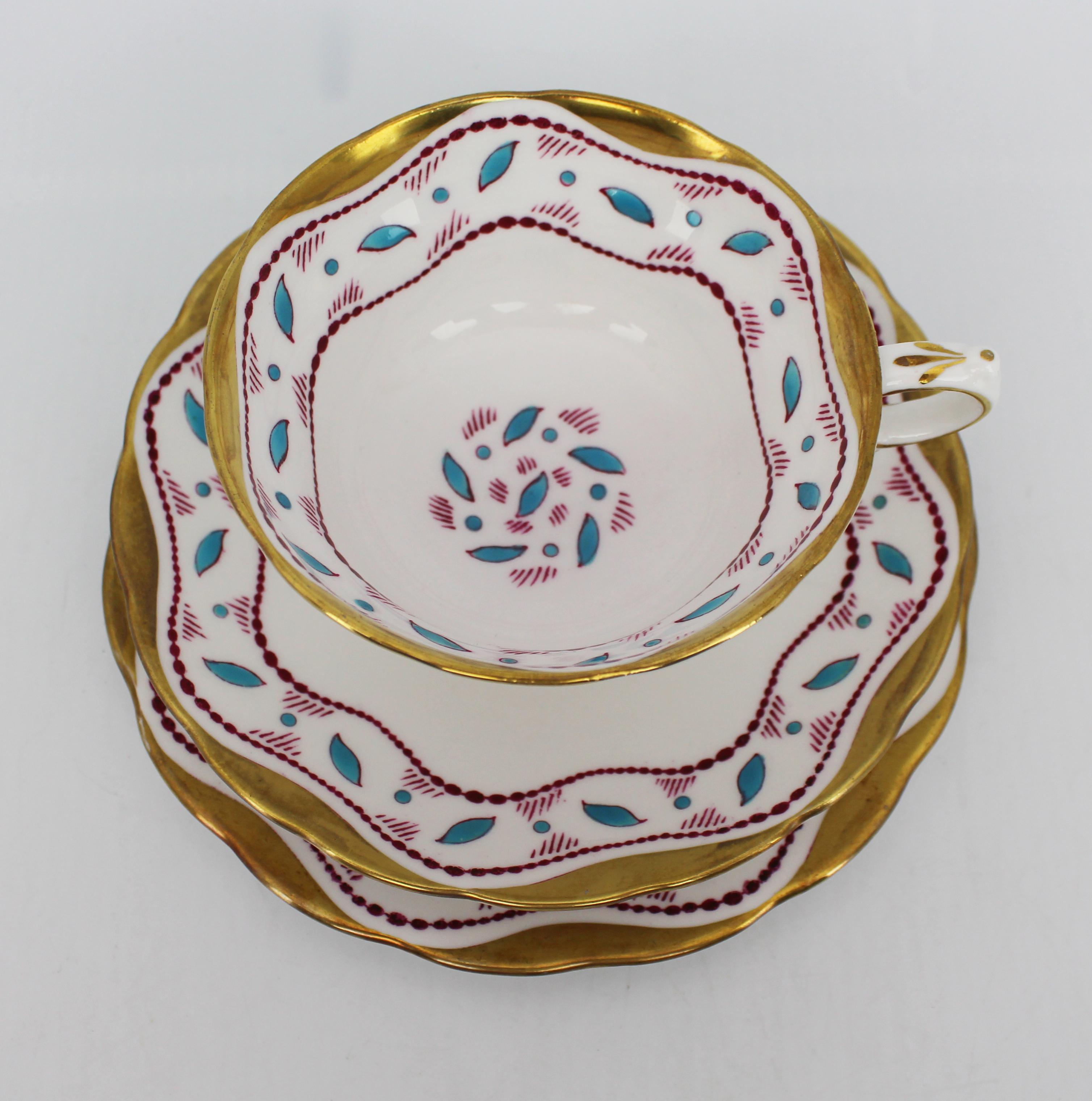 Set di 5 Trio Grosvenor Jackson & Gosling Horentine, 1910 ca. In condizioni buone in vendita a Worcester, GB
