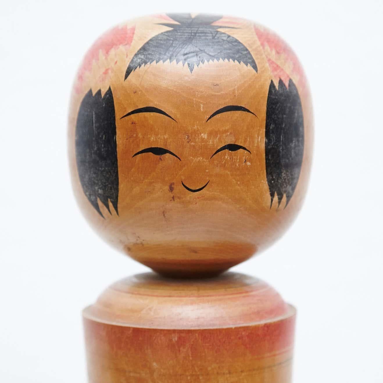Set von 5 handgefertigten japanischen Kokeshi-Puppen aus dem frühen 20. Jahrhundert im Angebot 11