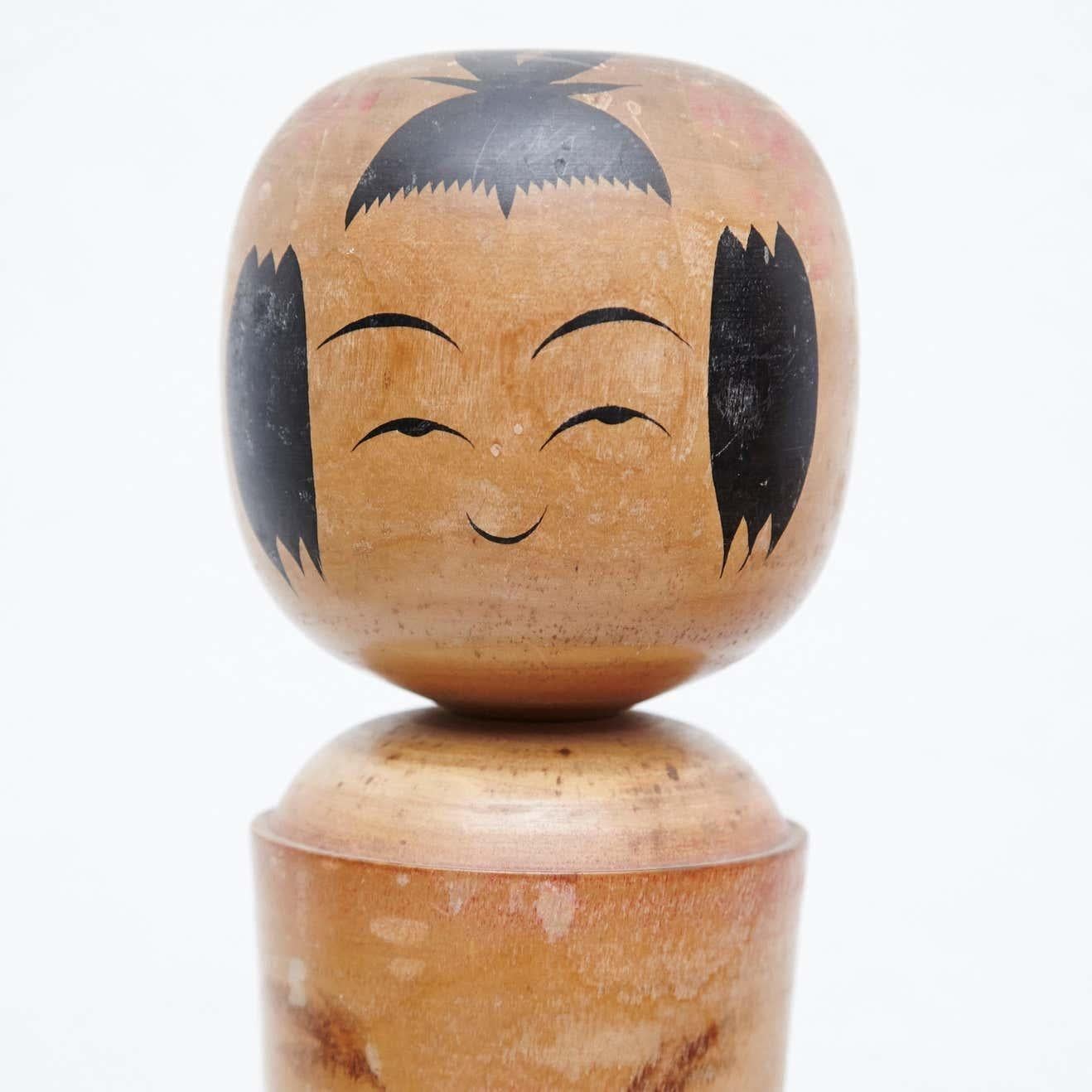 Set von 5 handgefertigten japanischen Kokeshi-Puppen aus dem frühen 20. Jahrhundert im Angebot 3