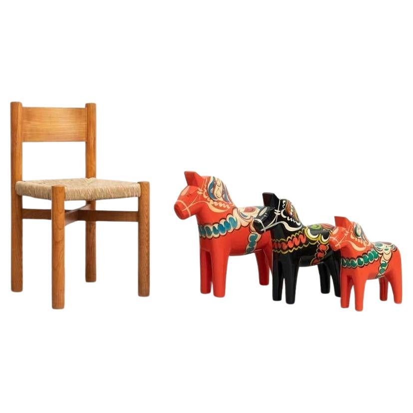 Set of 5 Handpainted Swedish Traditional Dala Horse Toys In Good Condition For Sale In Barcelona, ES