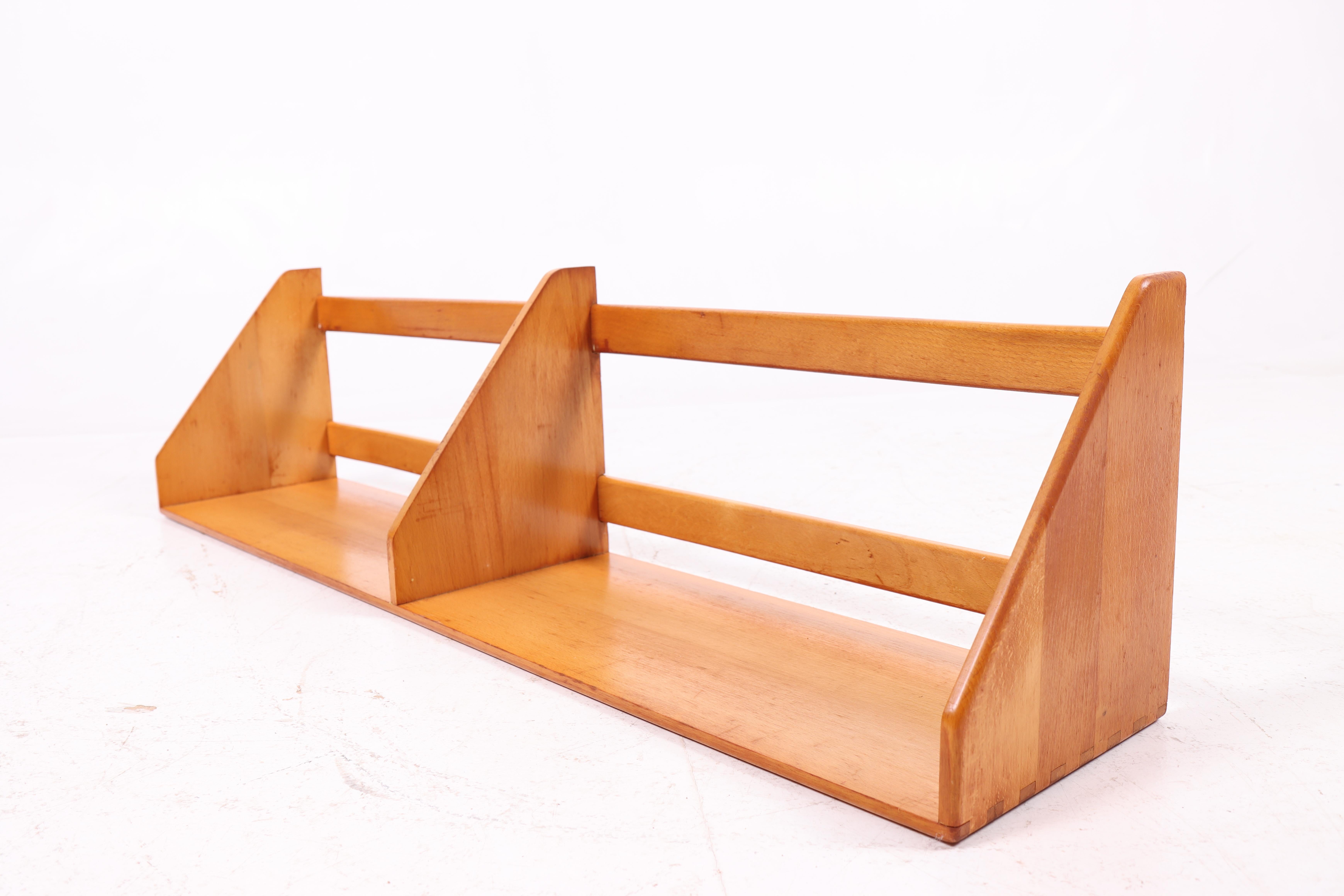 Mid-Century Modern Set of 5 Hans J. Wegner Wall Shelves in Solid Beech, 1950s For Sale
