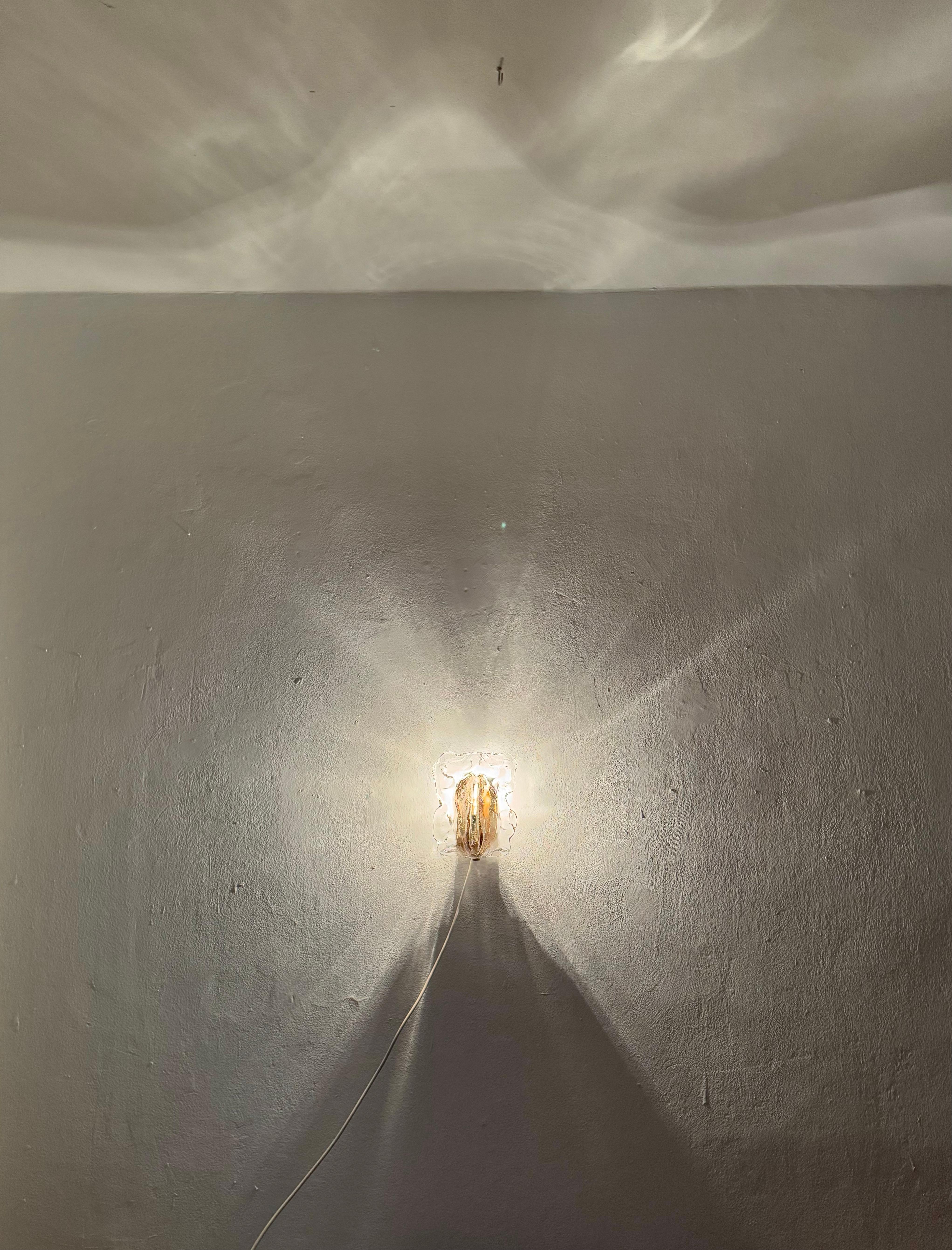 Juego de 5 lámparas de pared de cristal Ice de J.T. Kalmar en venta 5