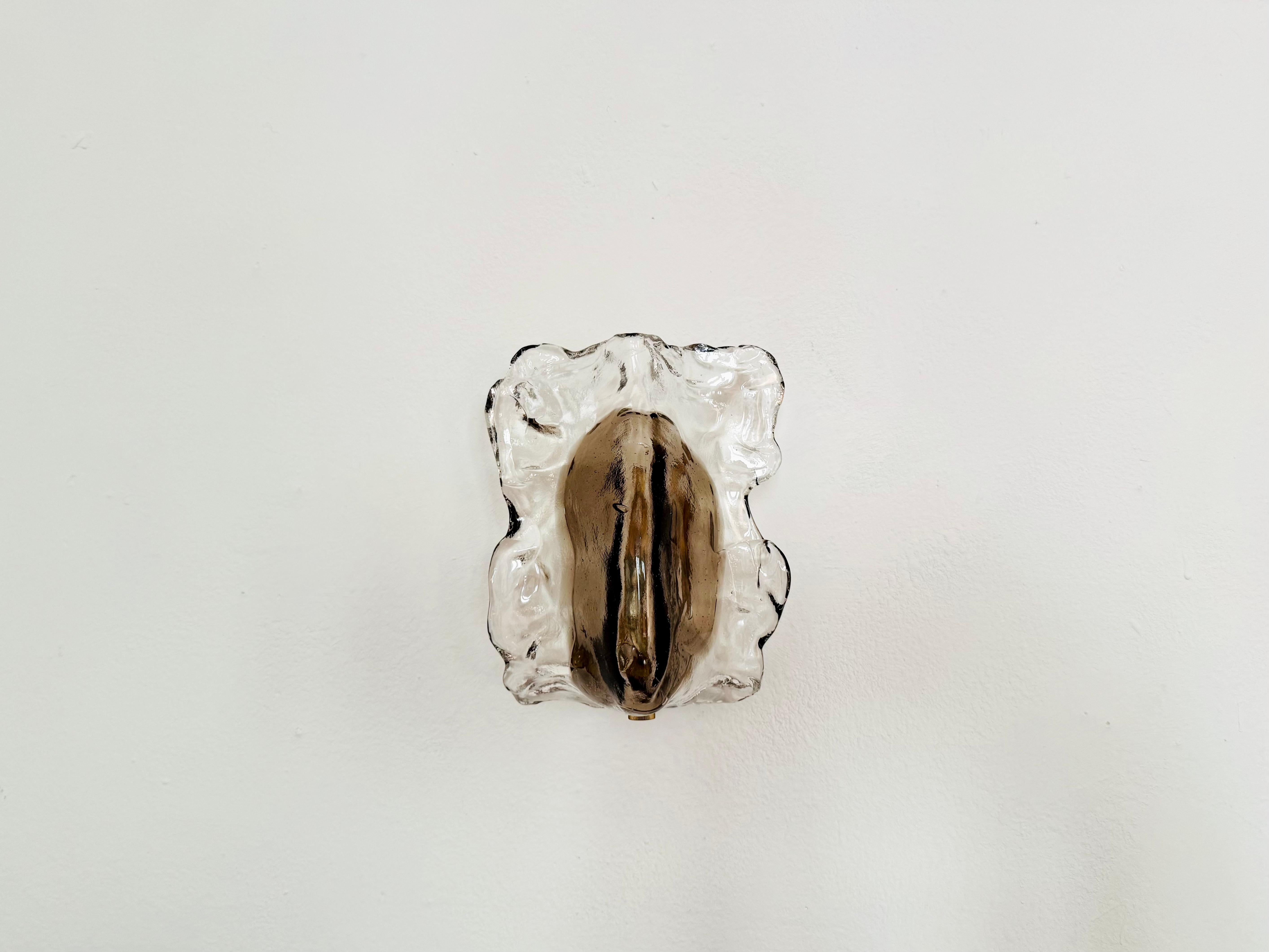 Juego de 5 lámparas de pared de cristal Ice de J.T. Kalmar Austríaco en venta