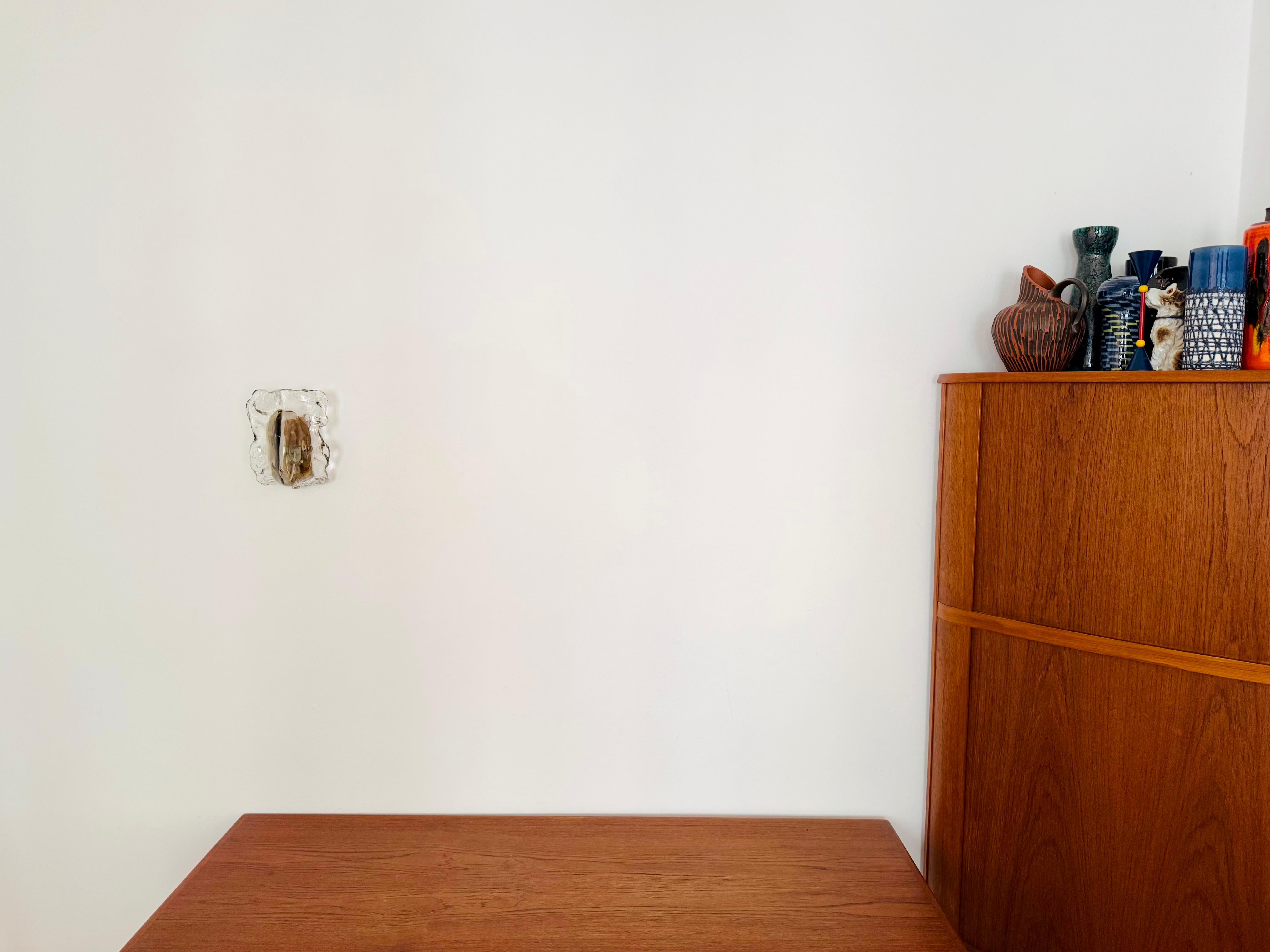 Juego de 5 lámparas de pared de cristal Ice de J.T. Kalmar Metal en venta