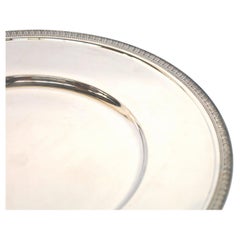 Set of 5 Iconic Christofle Malmaison Silver Plated Round Presentation Plates