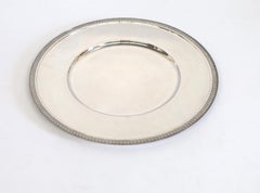 Set of 5 Iconic Christofle Malmaison Silver Plated Round Presentation Plates