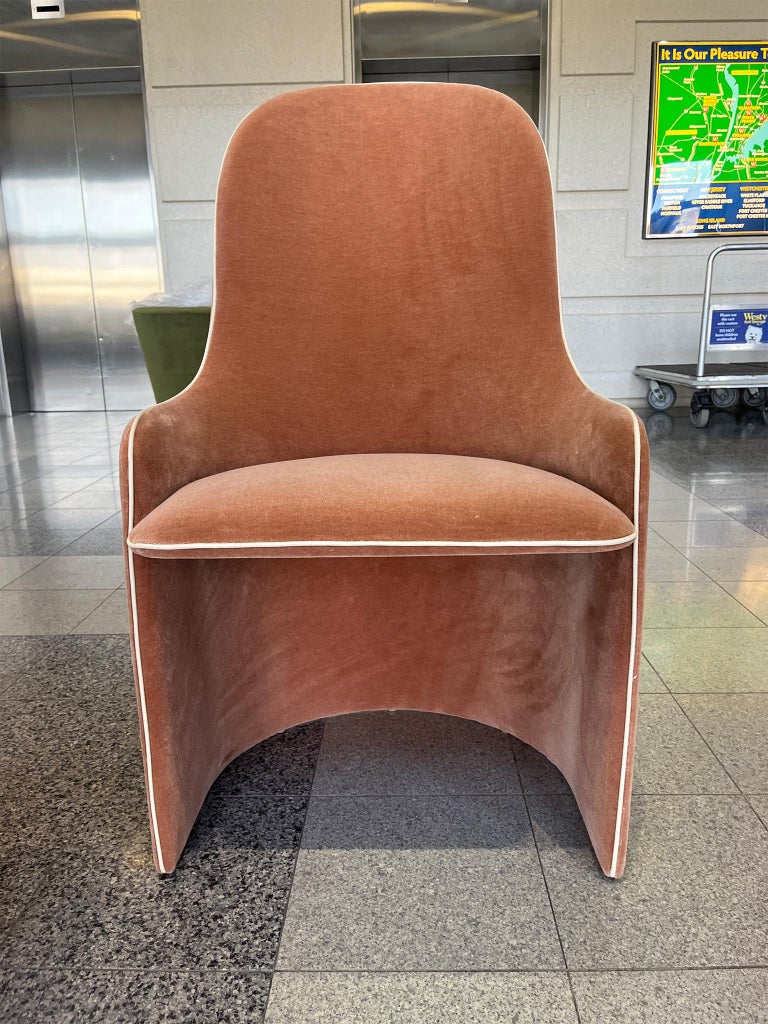 Set of 5 Italian PostModern BarrelBack Dining Chairs at 1stDibs