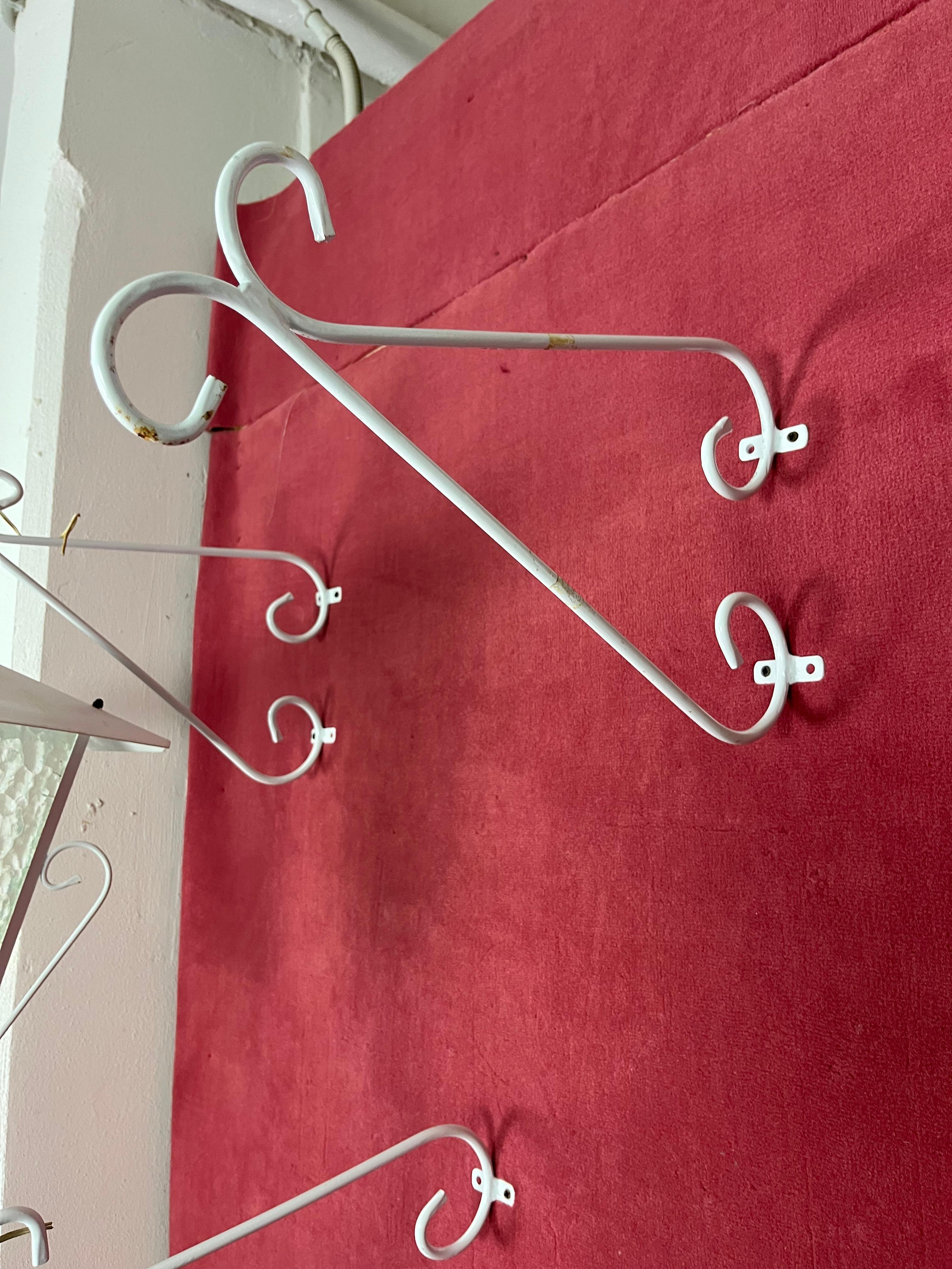 Set of 5 Italian Wrought Iron Wall Lamps, 1970s For Sale 10