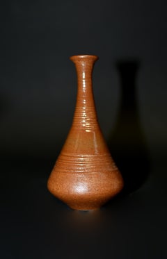 Set of 5 Japanese Wabi Sabi Small Pottery Vases