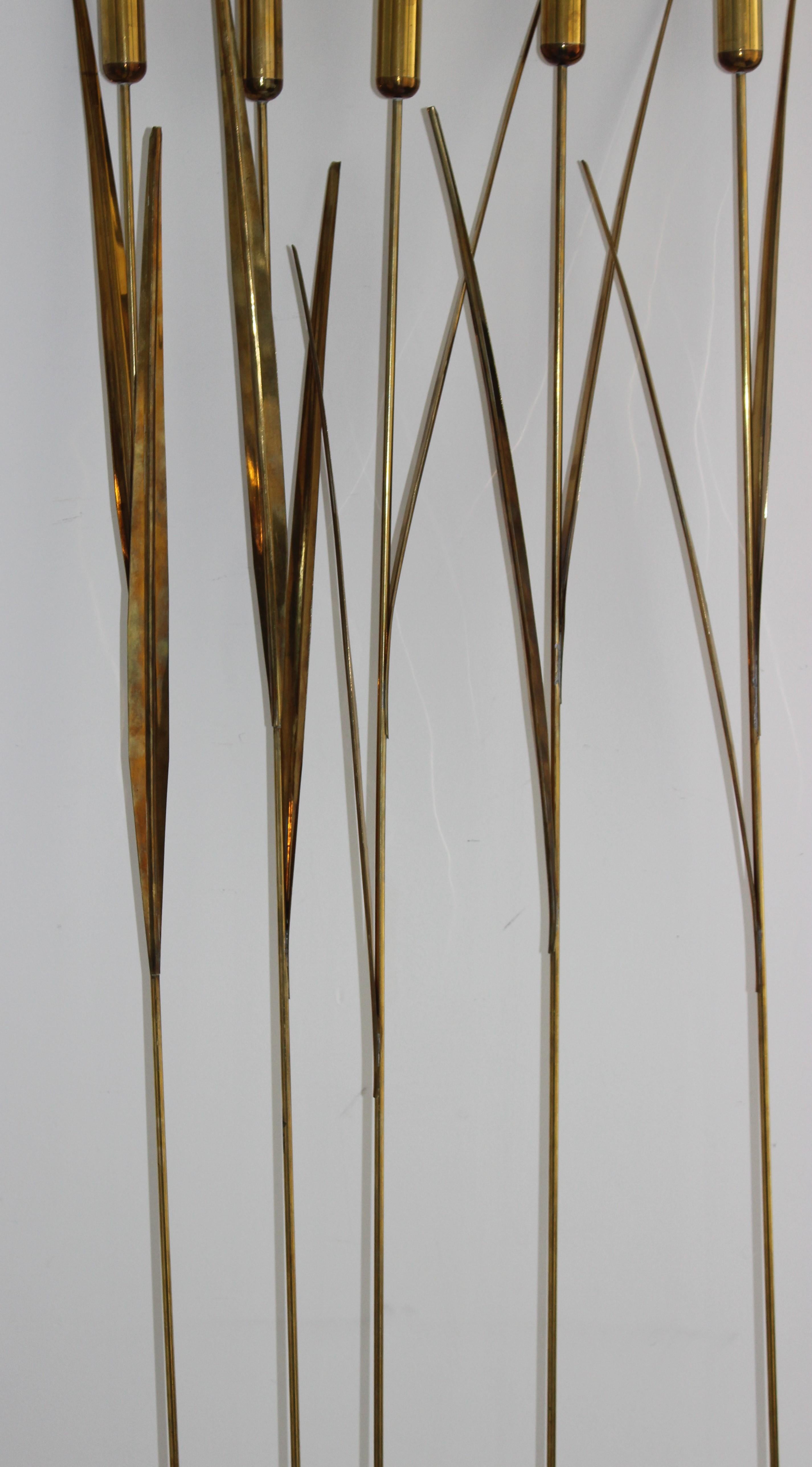 Set of 5 Jere Brass Cat Tails Sculptures 3