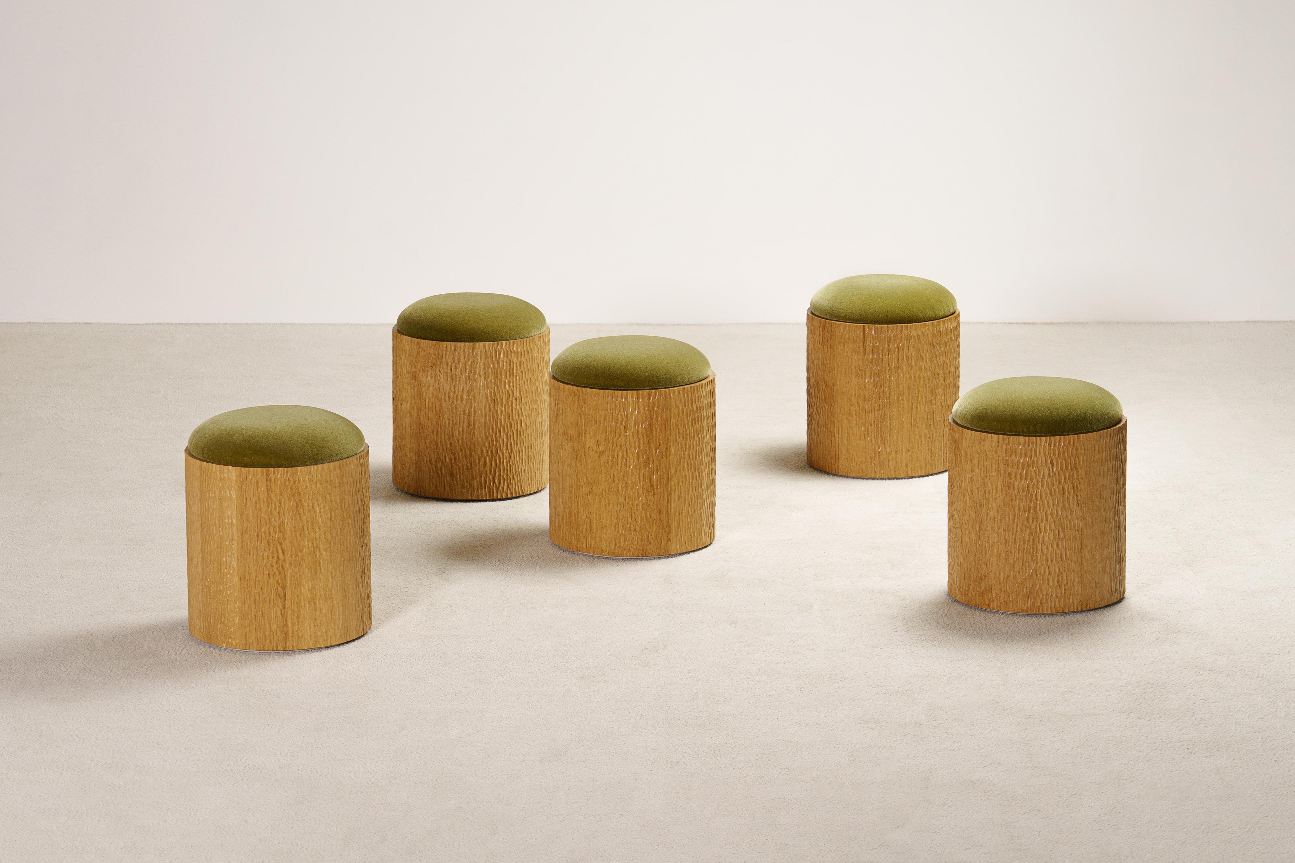 5er-Set Jessie Hocker von Proisy Studio. Luxuriöser Mohair-Stoff. (Französisch) im Angebot