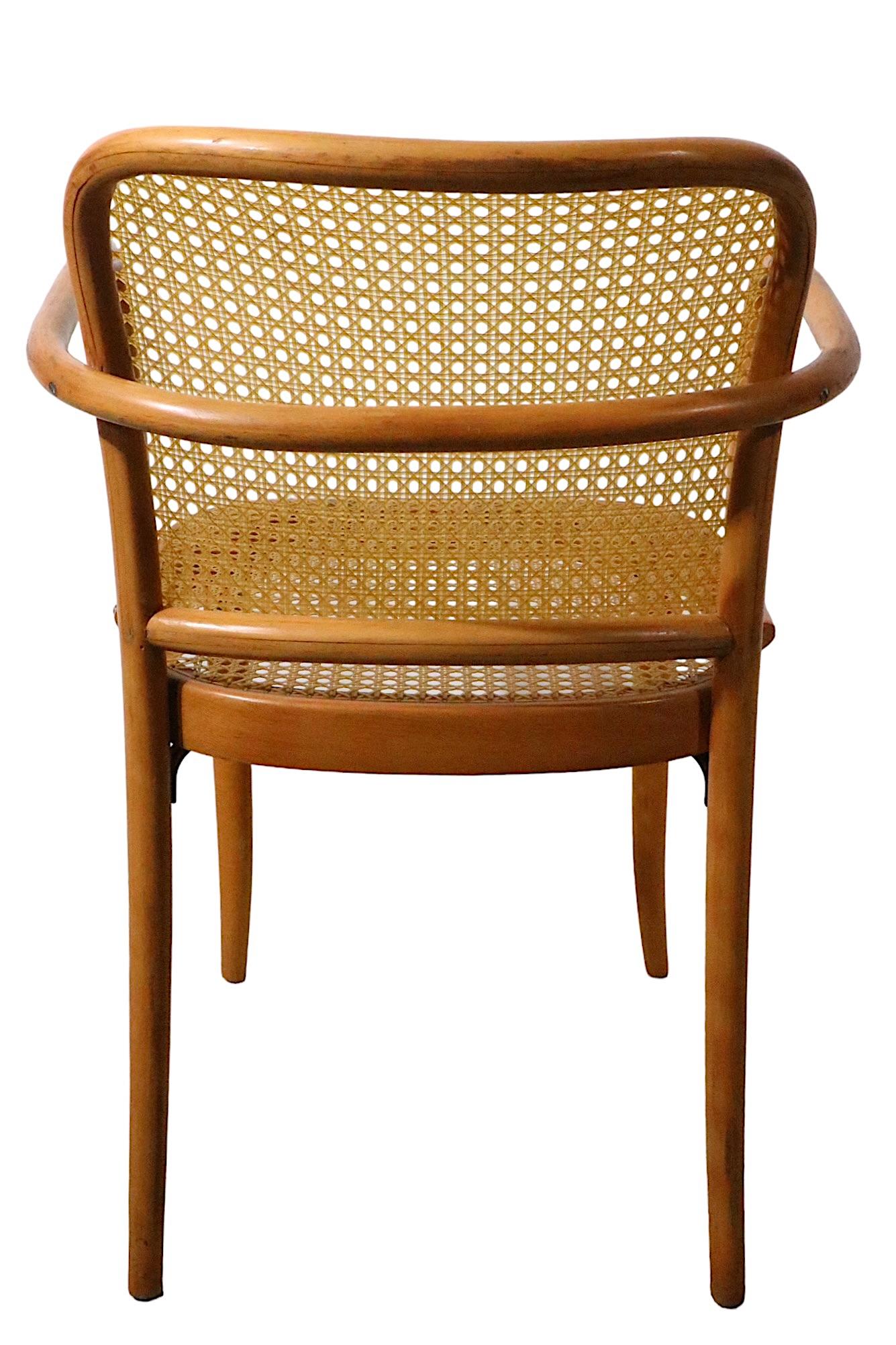 Set of 5 Josef Frank Prague Chairs Made in Czechoslovakia, circa 1970s For Sale 4