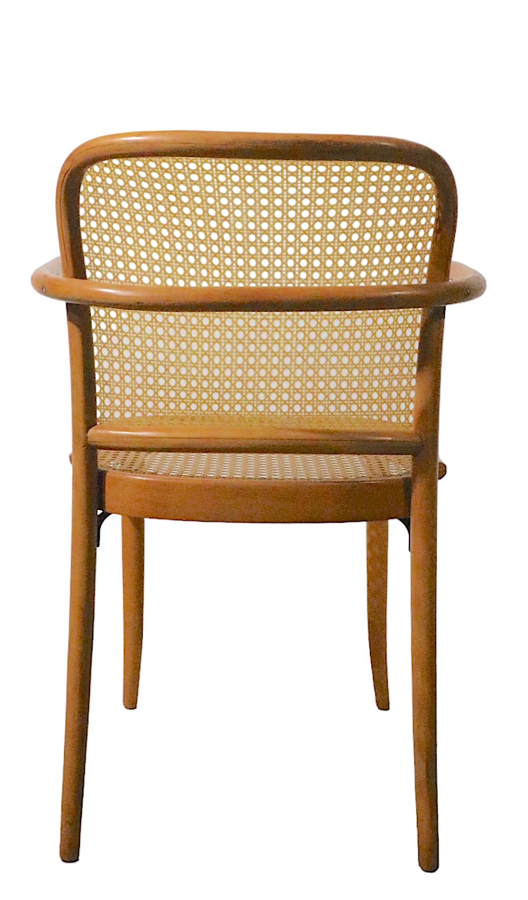 Set of 5 Josef Frank Prague Chairs Made in Czechoslovakia, circa 1970s For Sale 5