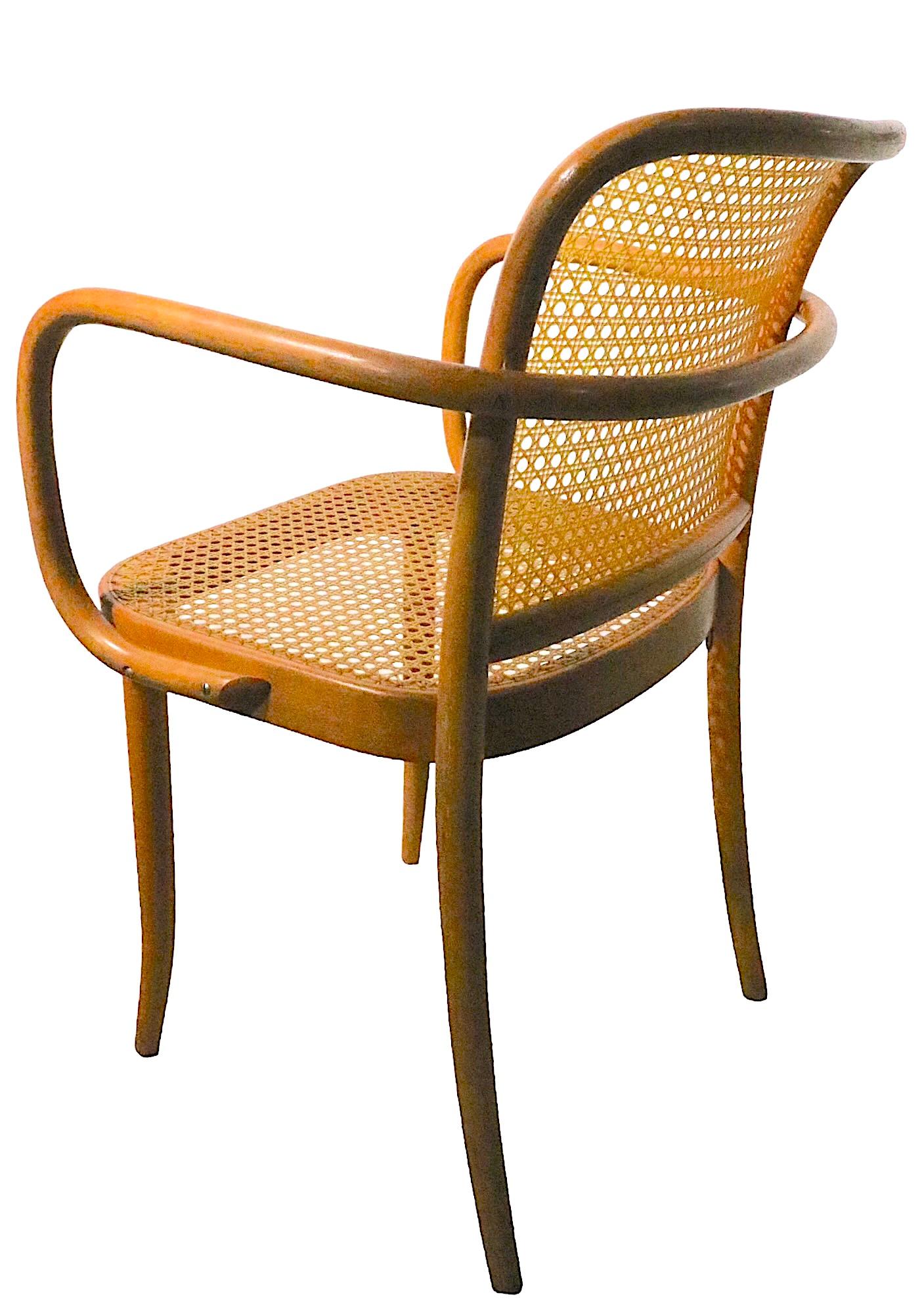 Satz von 5 Prager Stühlen von Josef Frank, hergestellt in der Tschechoslowakei, ca. 1970er Jahre im Angebot 6