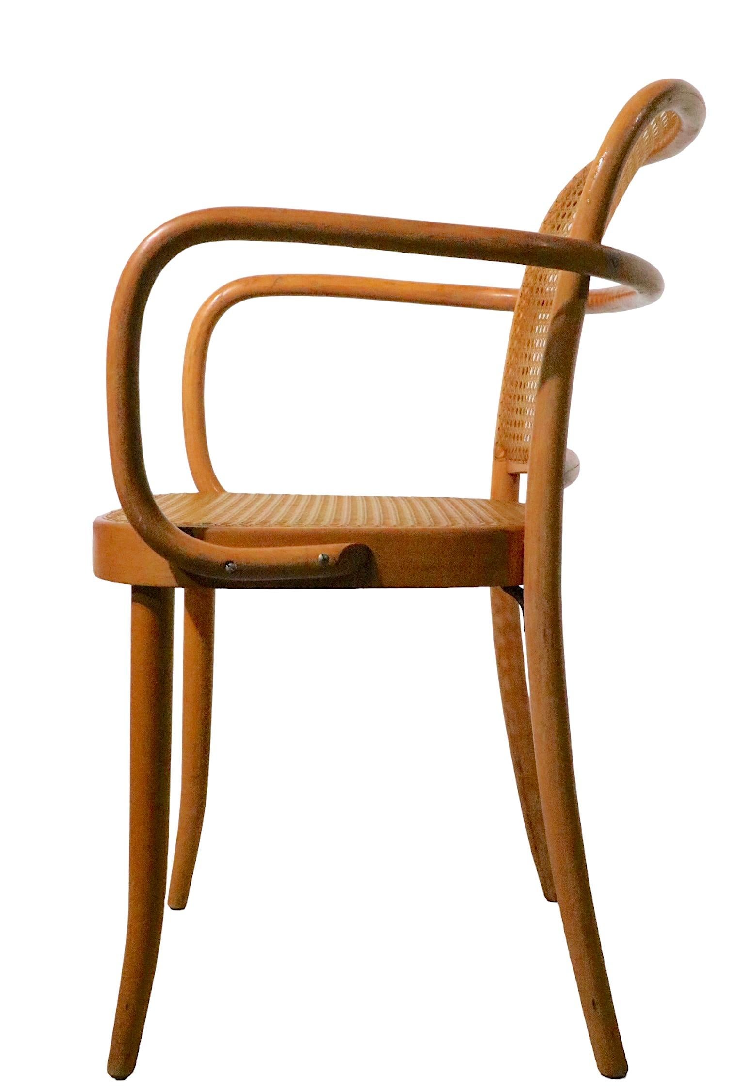 Satz von 5 Prager Stühlen von Josef Frank, hergestellt in der Tschechoslowakei, ca. 1970er Jahre im Angebot 8