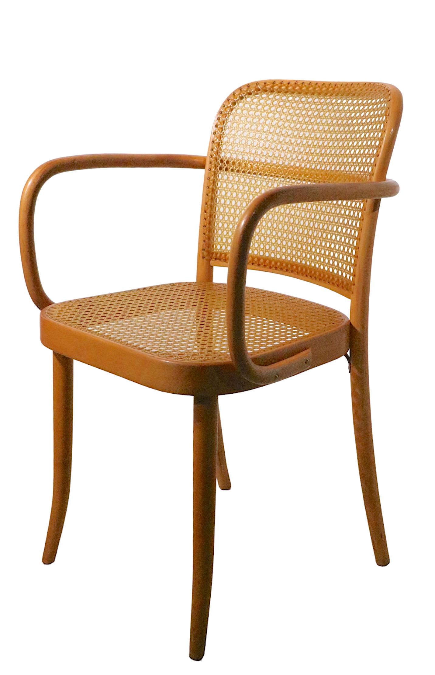 Satz von 5 Prager Stühlen von Josef Frank, hergestellt in der Tschechoslowakei, ca. 1970er Jahre im Angebot 12