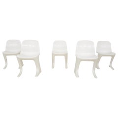 Set of 5 Kangaroo Z-Dining Chairs by Ernst Moeckl for Horn Collection Baydur