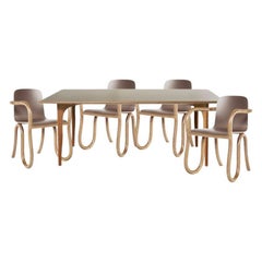 Ensemble de 5 tables et chaises de salle à manger rectangulaires Kolho d'origine par Made By Choice