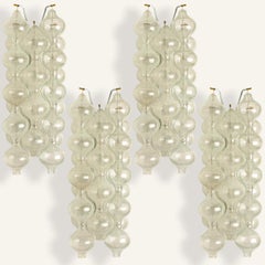 Set of 5 Large Tulipan Wall Lamps or Sconces by J.T. Kalmar 'H 21.2'
