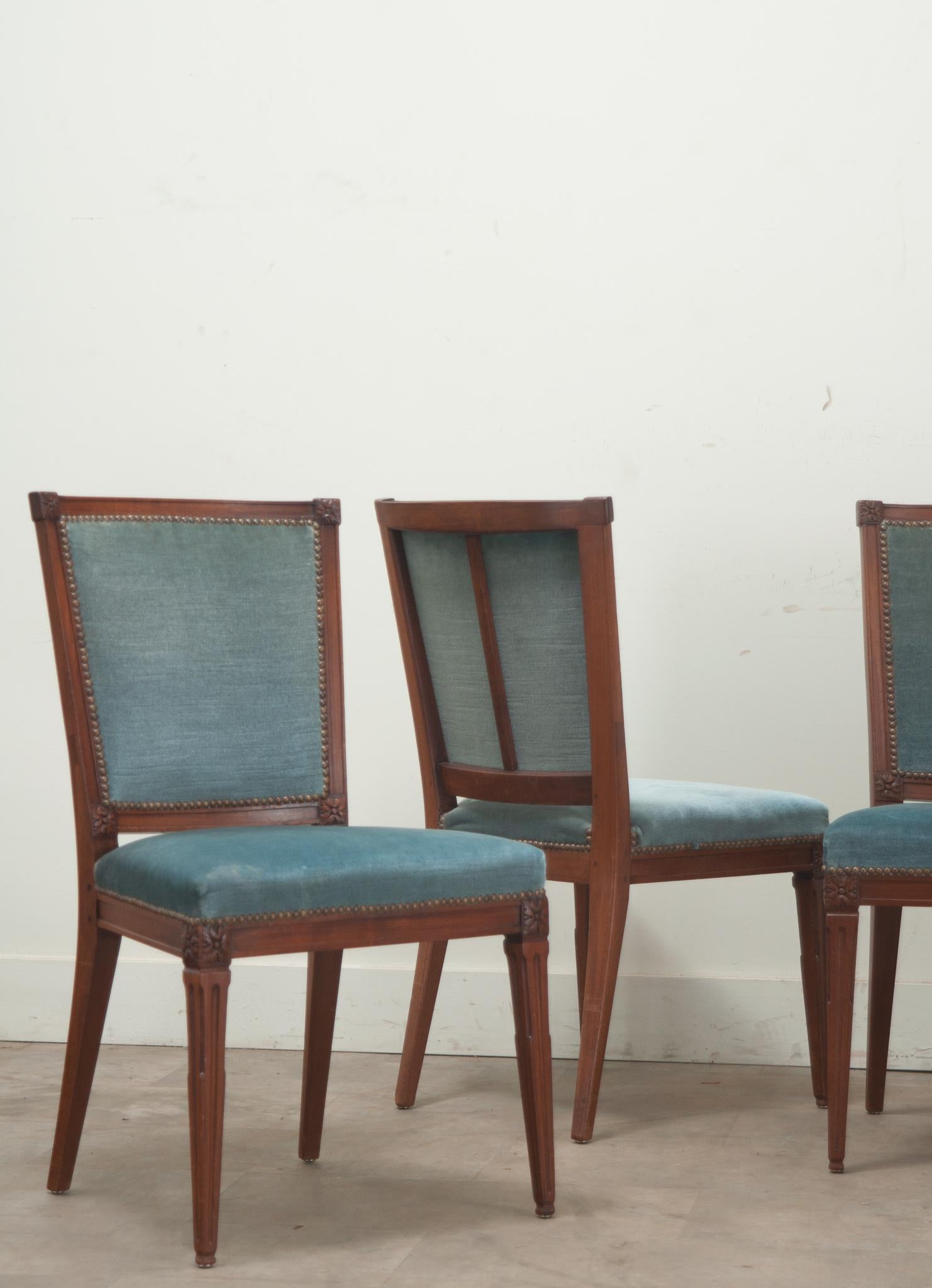 Set of 5 Louis XVI Style Dining Chairs 3