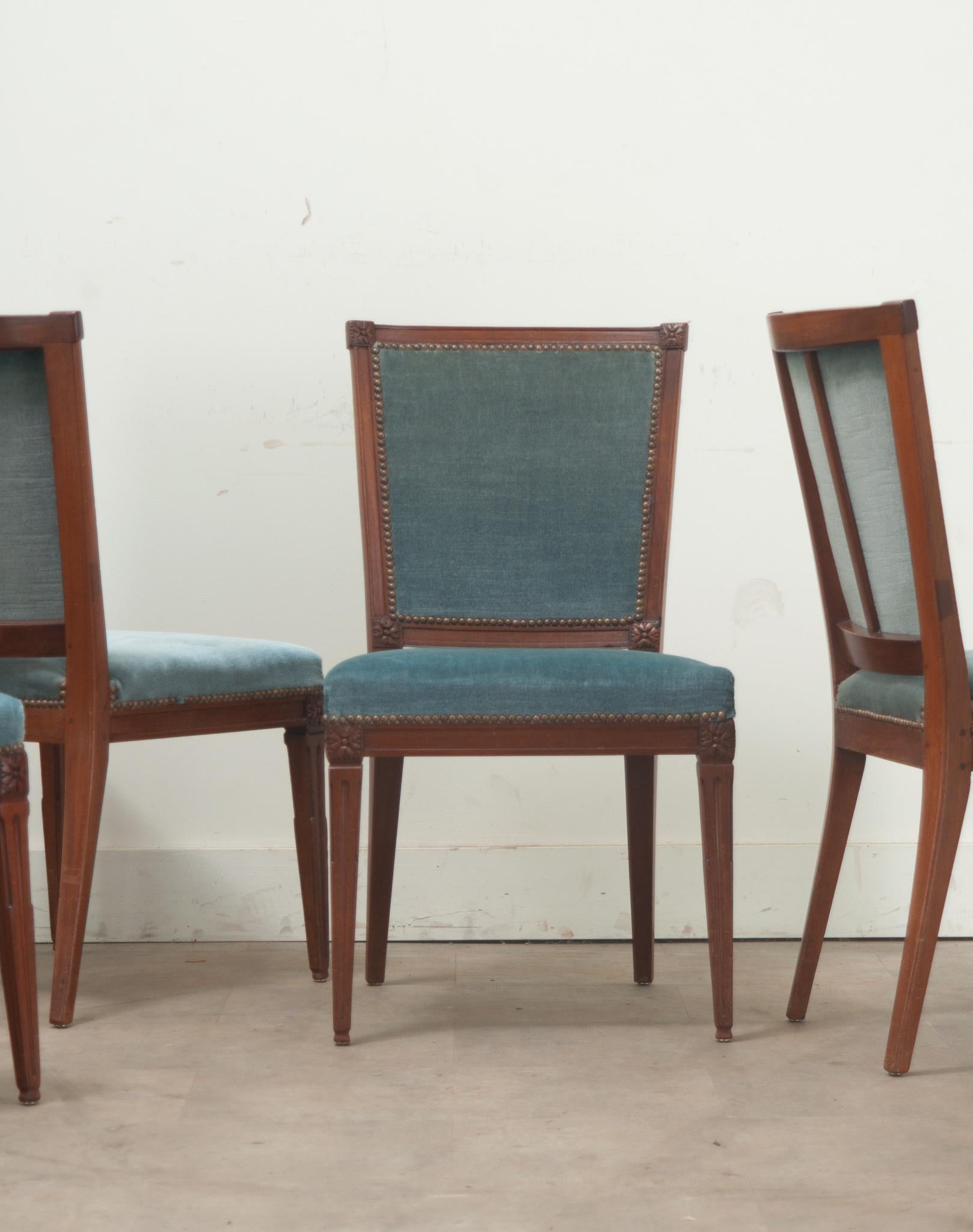 Set of 5 Louis XVI Style Dining Chairs 1