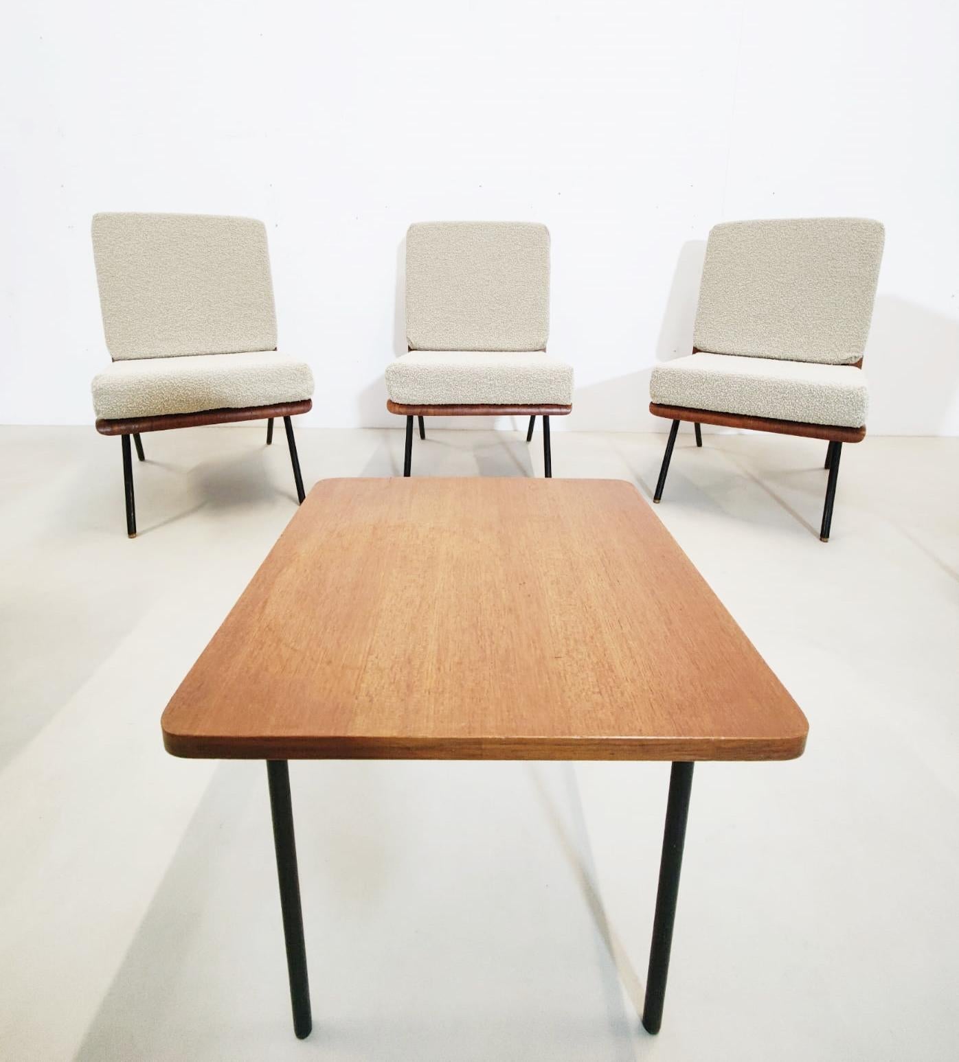 Ensemble de 5 chaises longues et table basses par Franco Campo & Carlo Graffi, Italie en vente 4