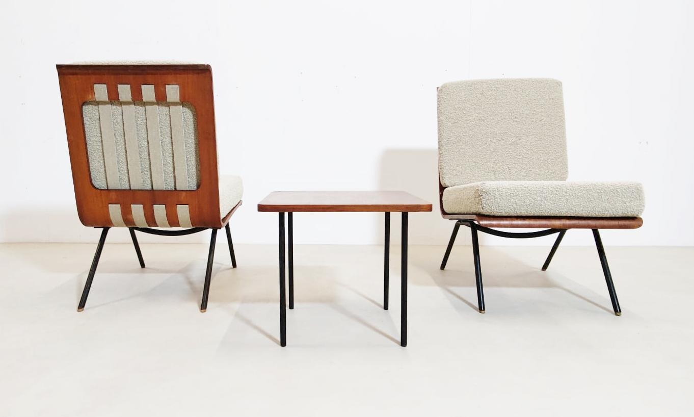 Ensemble de 5 chaises longues et table basses par Franco Campo & Carlo Graffi, Italie en vente 1